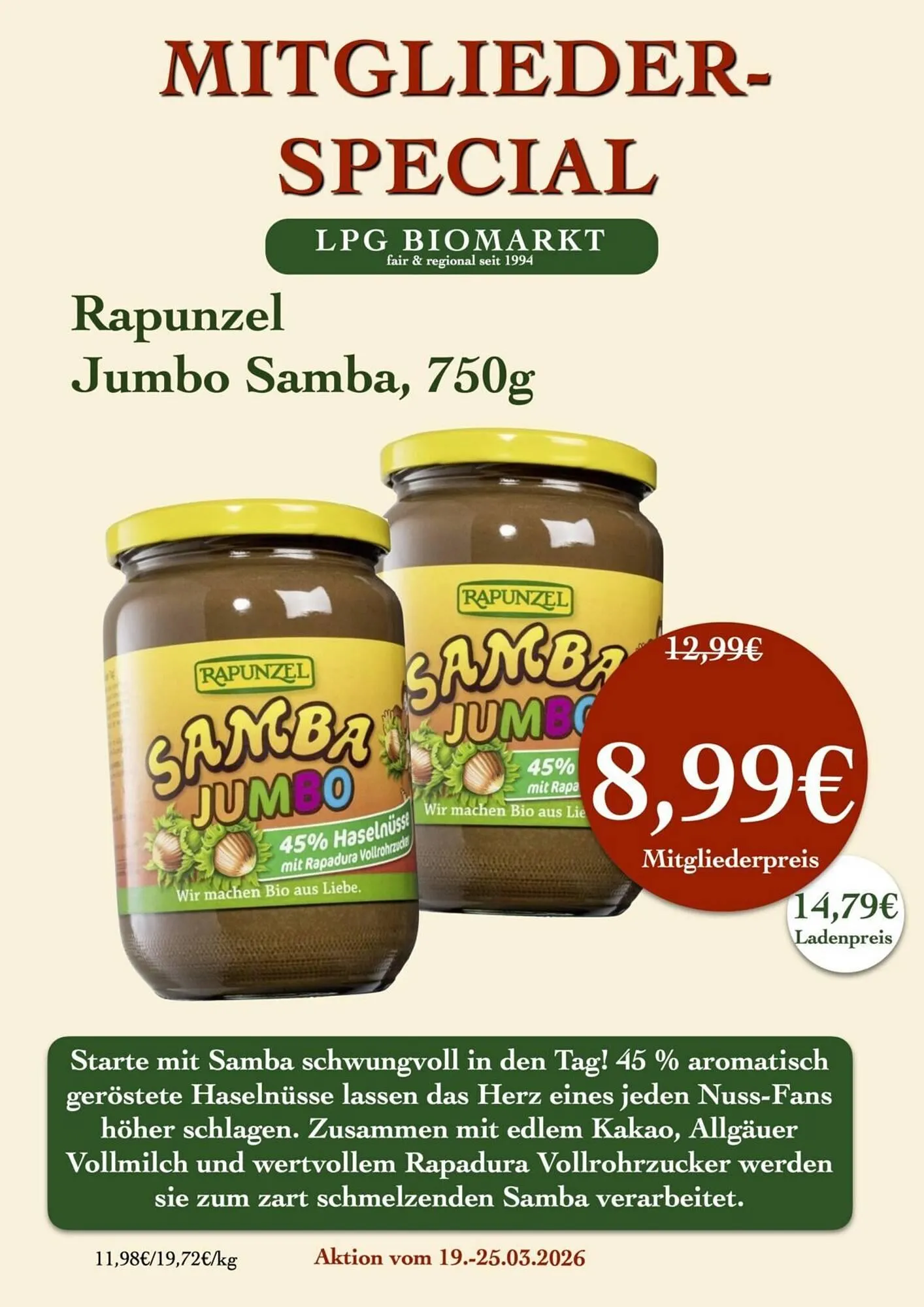 LPG Biomarkt Prospekt von 19. März bis 25. März 2026 - Prospekt seite 13