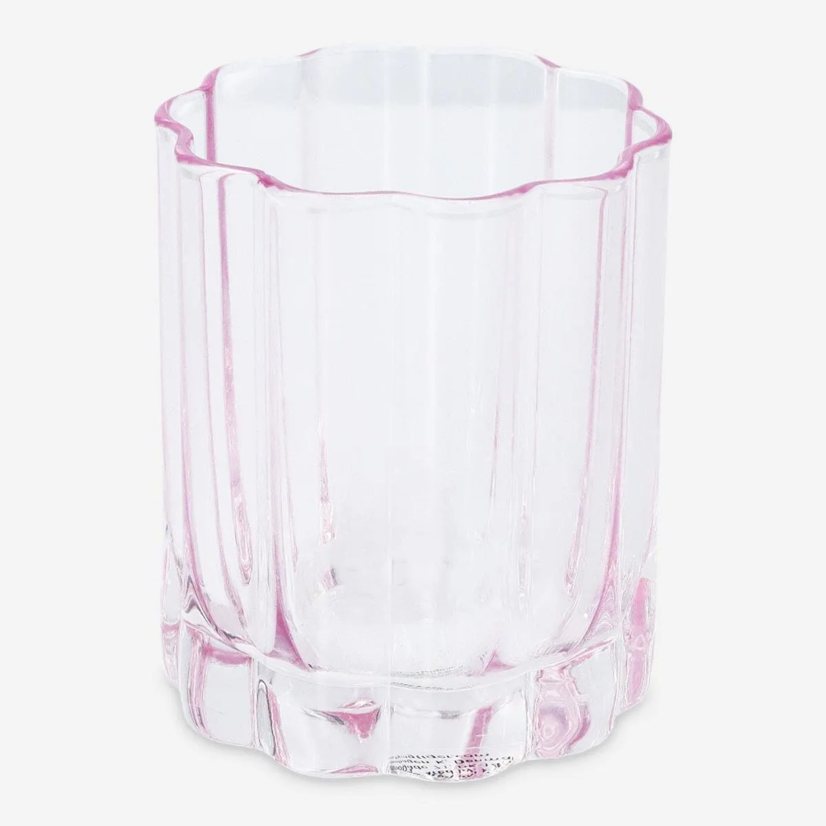 Flower shaped drinking glass