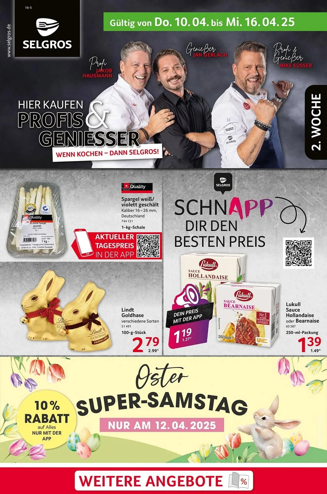 Selgros Prospekt von 10. April bis 17. April 2025 - Prospekt seite 1