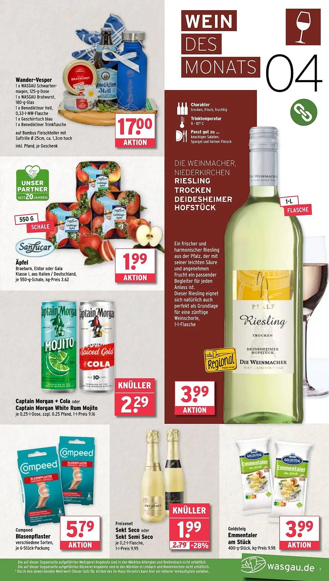 Wasgau Prospekt von 31. März bis 5. April 2025 - Prospekt seite 7