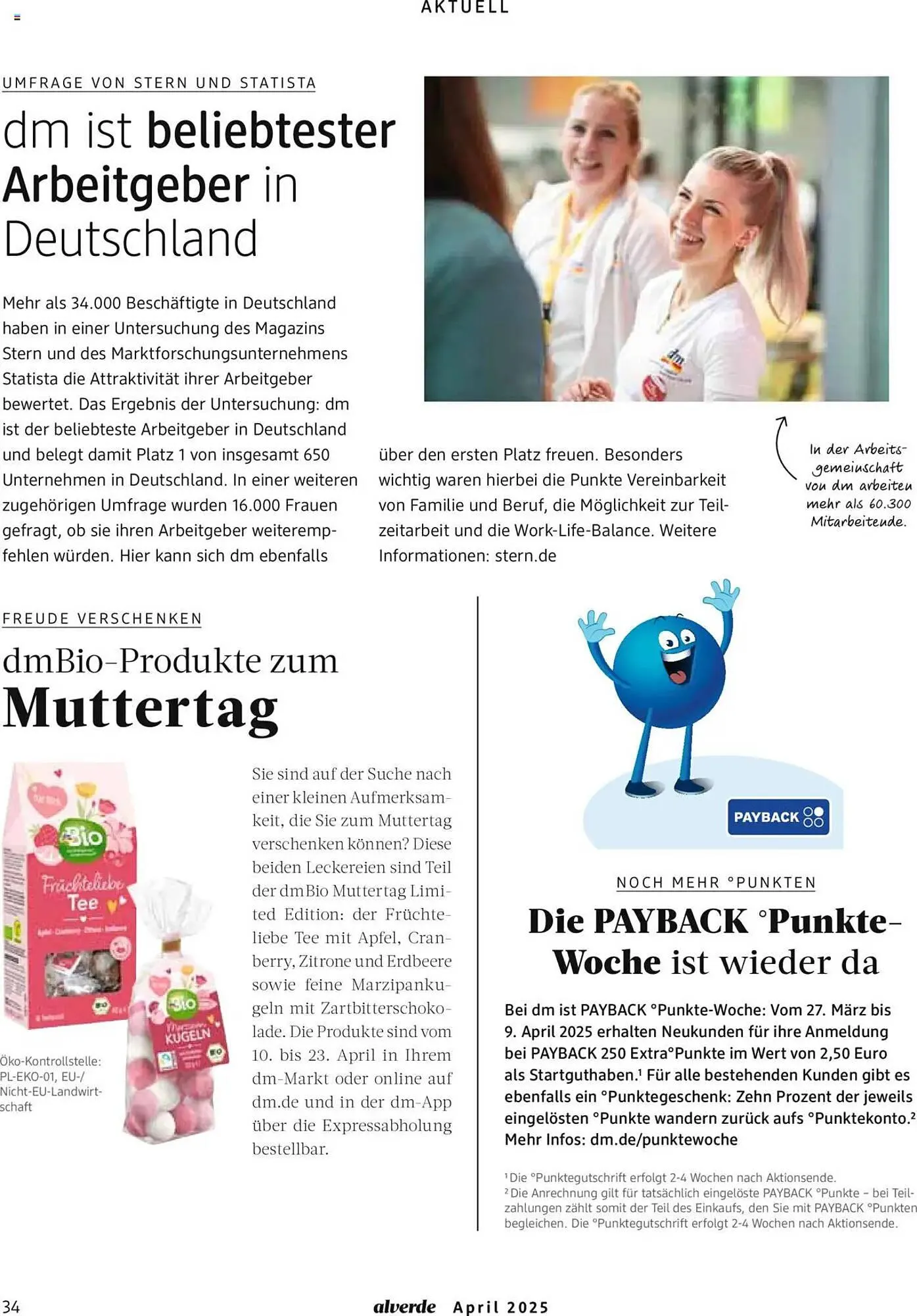 dm drogerie Prospekt von 1. April bis 30. April 2025 - Prospekt seite 34