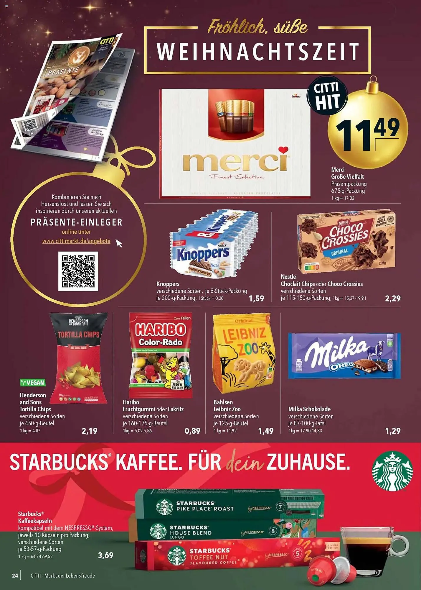 CITTI Markt Prospekt von 10. Dezember bis 16. Dezember 2025 - Prospekt seite 24