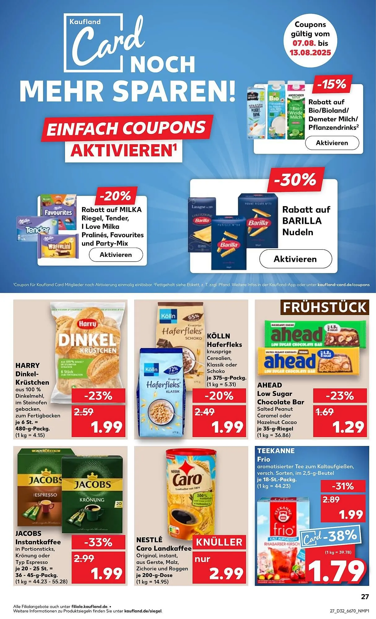 Kaufland Prospekt von 7. August bis 13. August 2025 - Prospekt seite 27