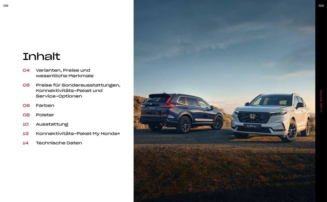 Honda CR-V PREISE, AUSSTATTUNG, TECHNISCHE DATEN von 13. Juli bis 13. Juli 2025 - Prospekt seite 2