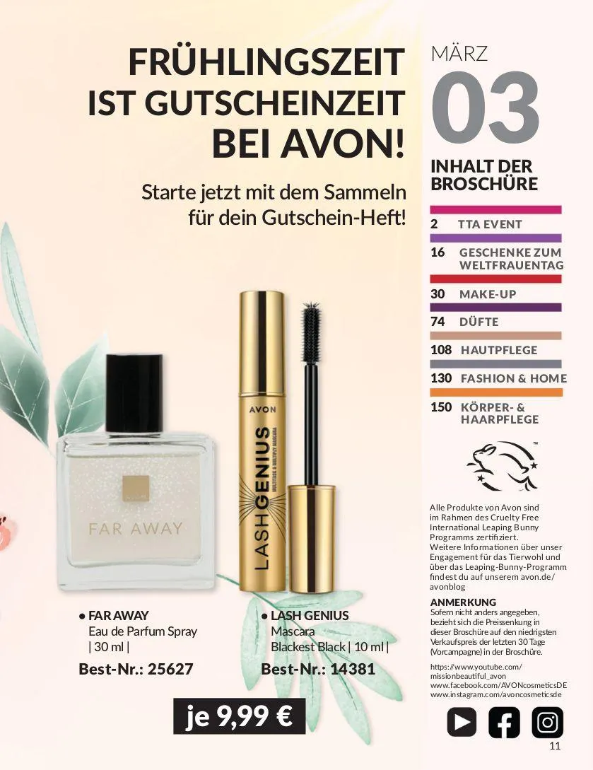 Avon Aktueller Prospekt von 19. März bis 2. April 2025 - Prospekt seite 11