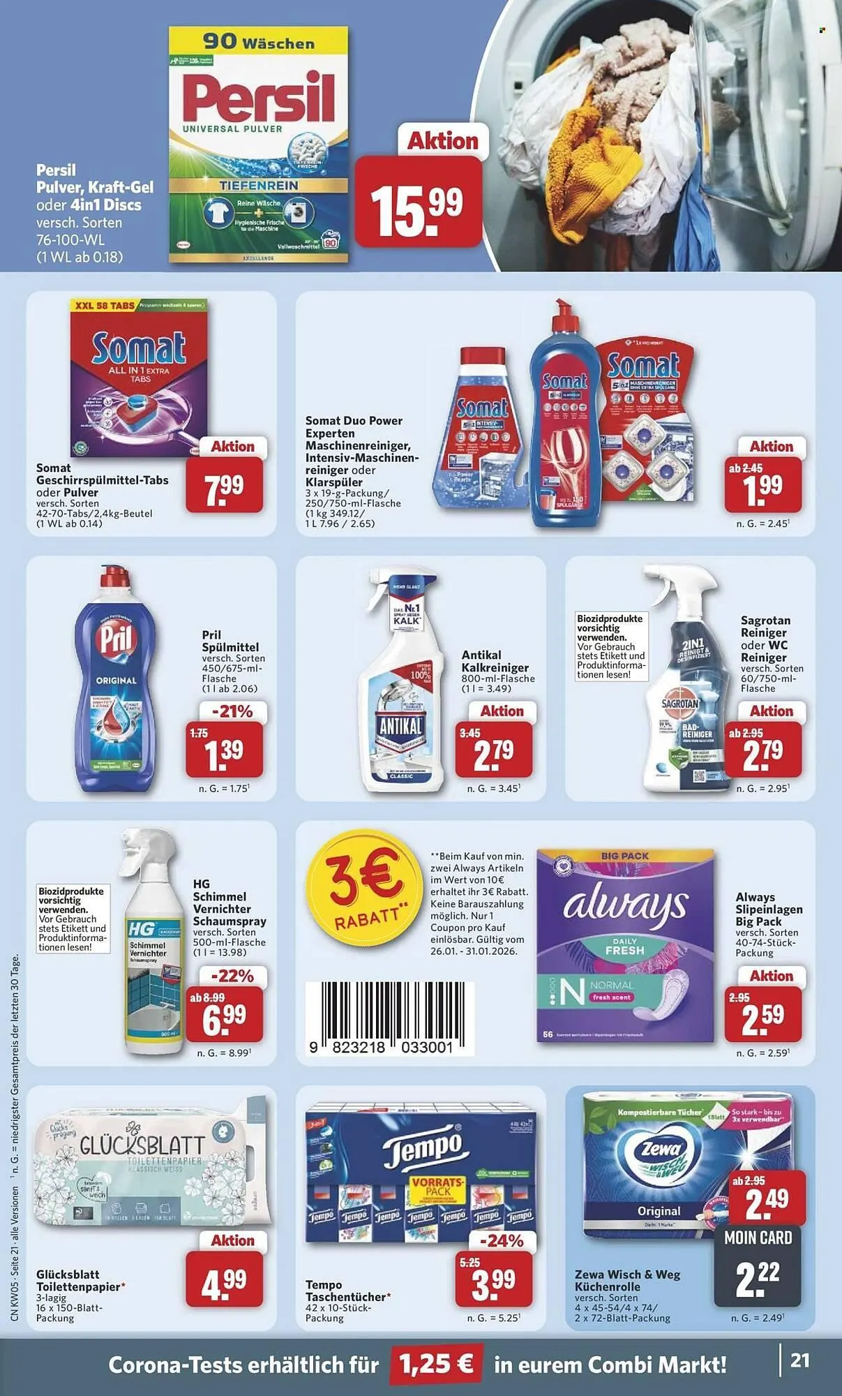 Combi Prospekt von 26. Januar bis 31. Januar 2026 - Prospekt seite 21