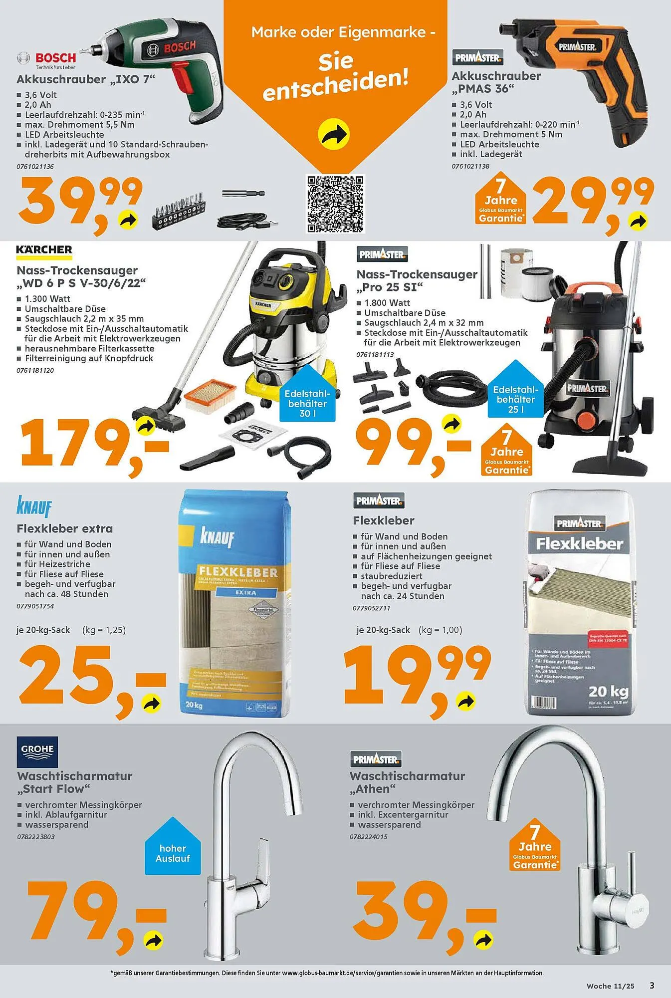 Globus Baumarkt Prospekt von 9. März bis 15. März 2025 - Prospekt seite 3