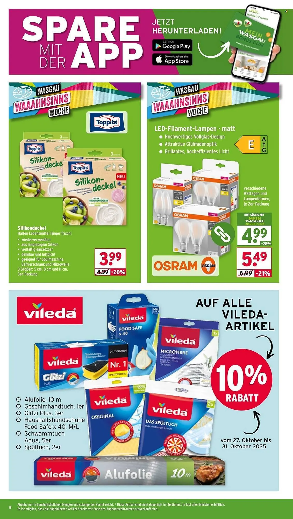Wasgau Prospekt von 27. Oktober bis 3. November 2025 - Prospekt seite 18