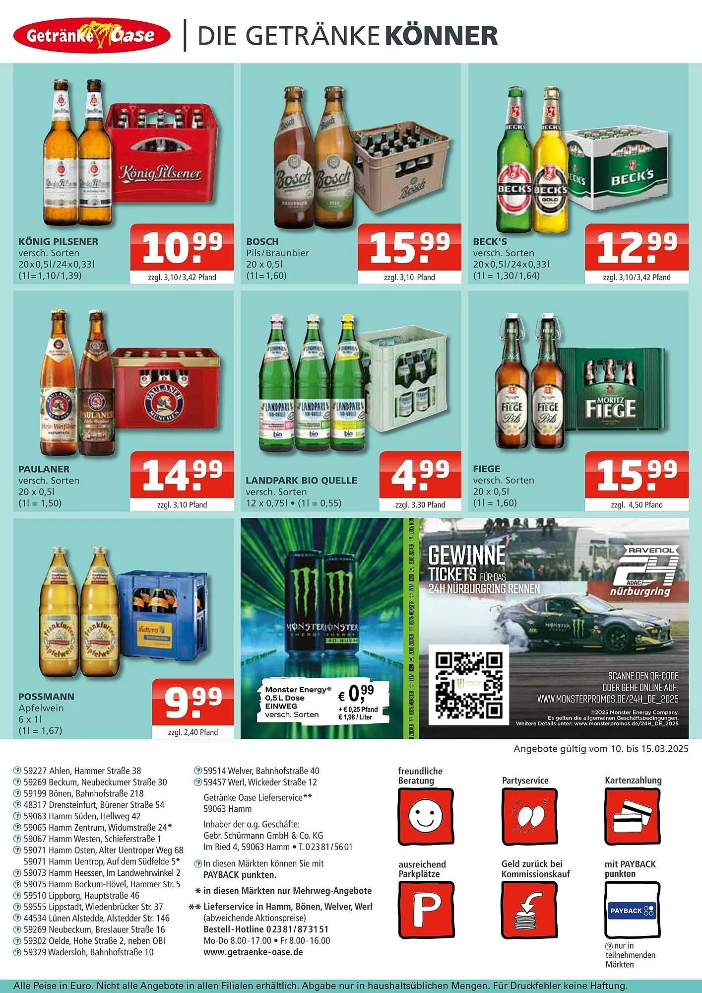 Getränke Oase Prospekt von 10. März bis 15. März 2025 - Prospekt seite 4