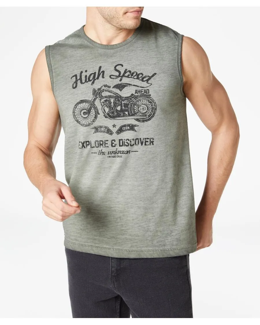 Tanktop Motorrad Identic, Rundhalsausschnitt