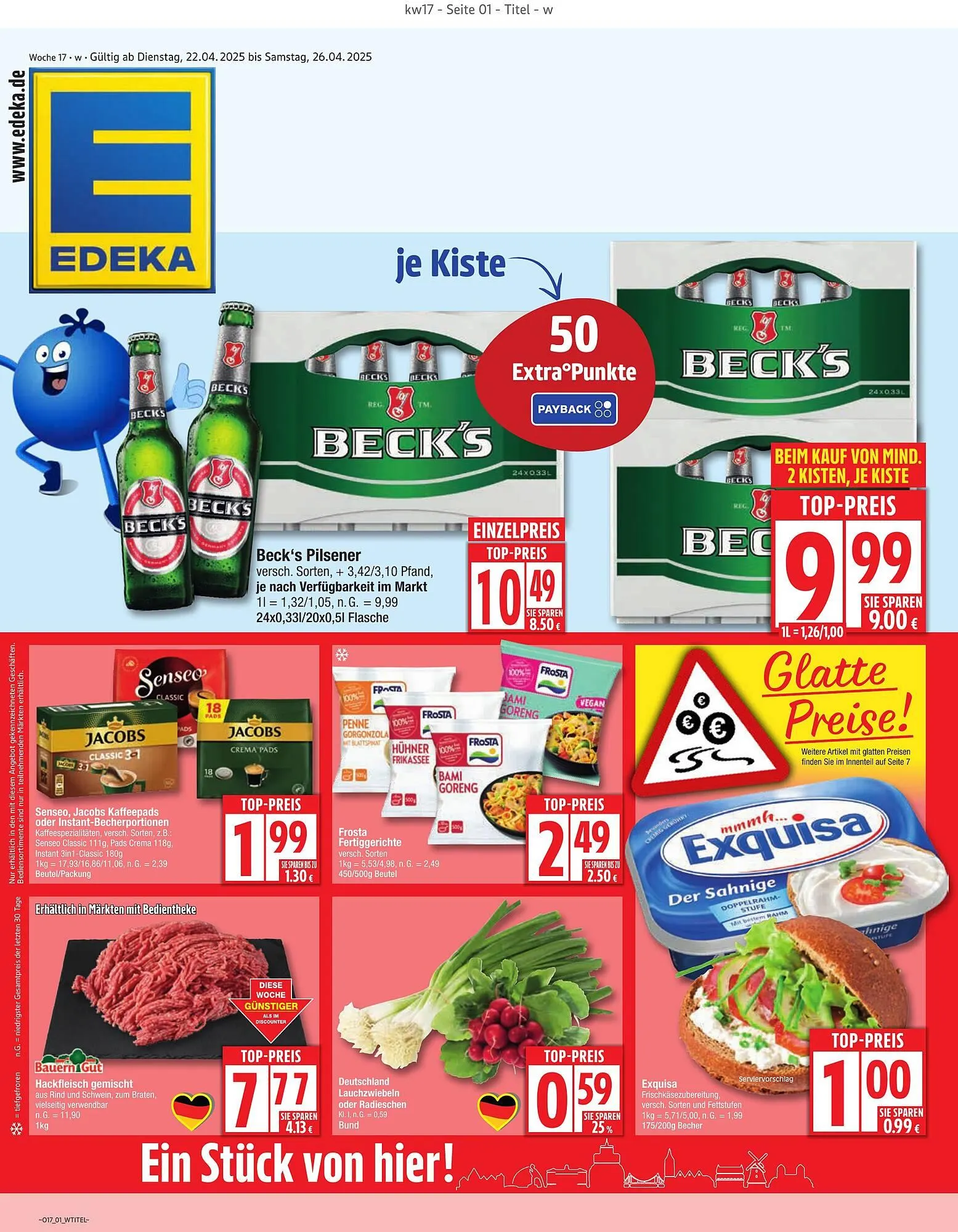 Edeka Prospekt von 20. April bis 26. April 2025 - Prospekt seite 1