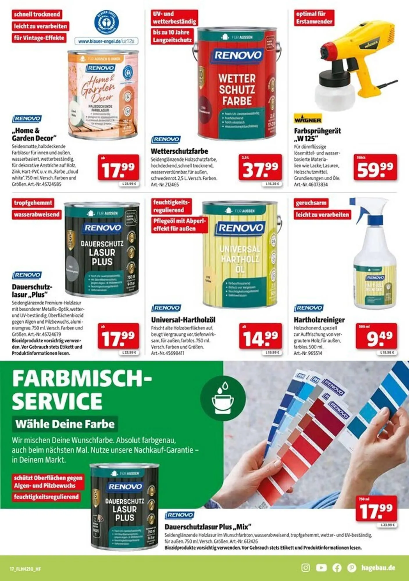 Hagebau Prospekt von 1. März bis 12. April 2025 - Prospekt seite 17