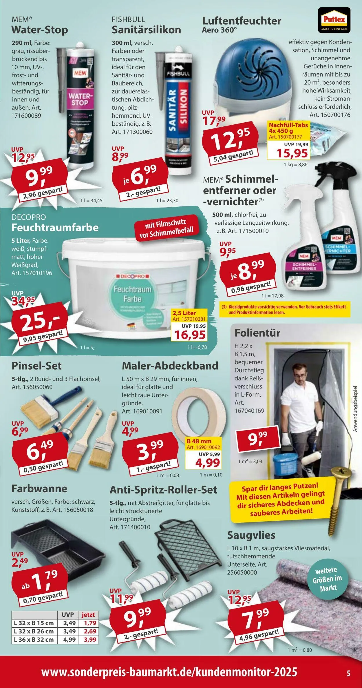 Sonderpreis Baumarkt Aktueller Prospekt von 25. Oktober bis 8. November 2025 - Prospekt seite 5
