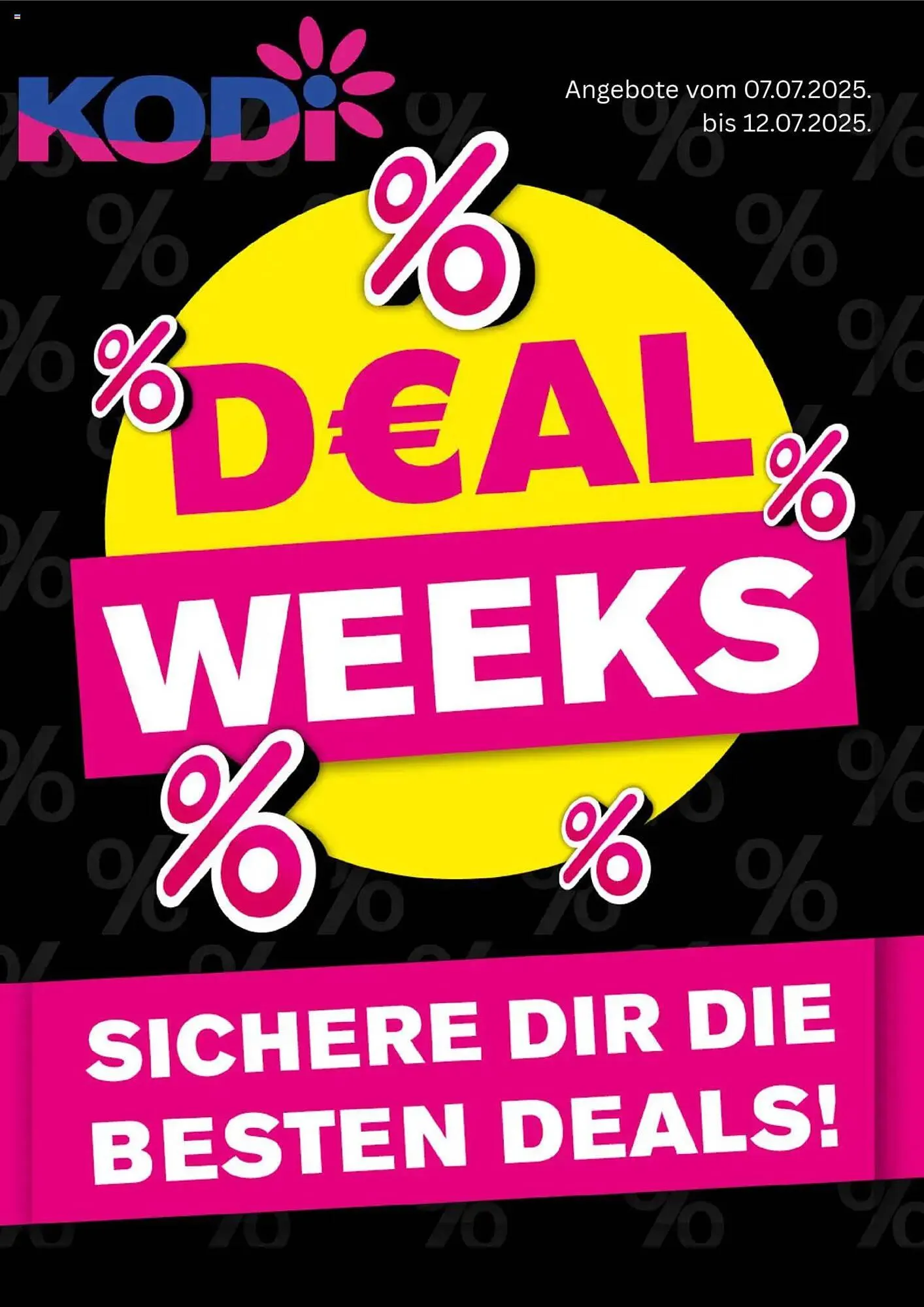 KODi Prospekt von 7. Juli bis 12. Juli 2025 - Prospekt seite 1