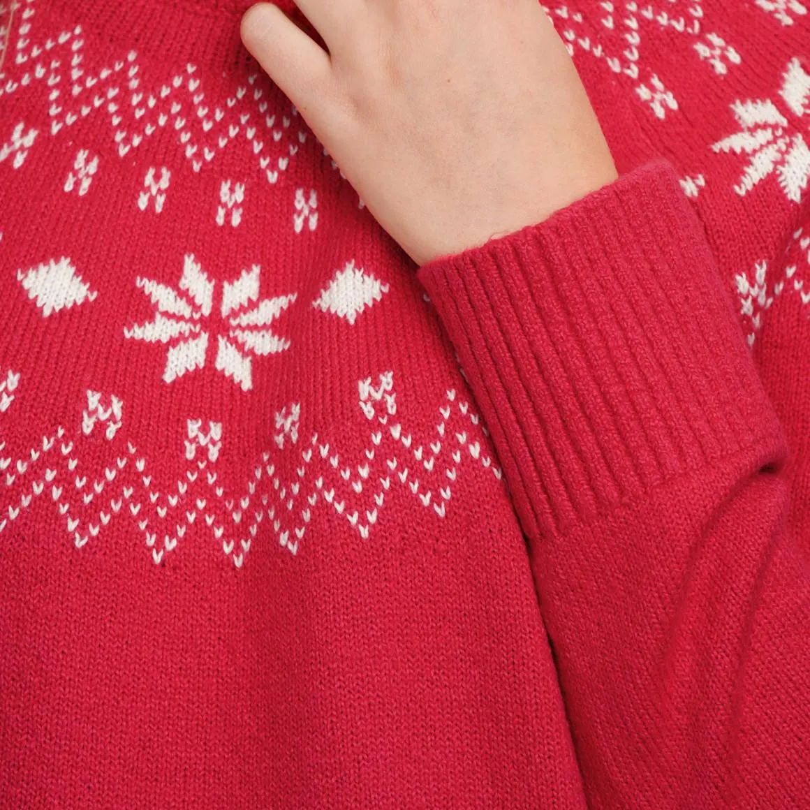 Damen Strickpullover mit Muster
