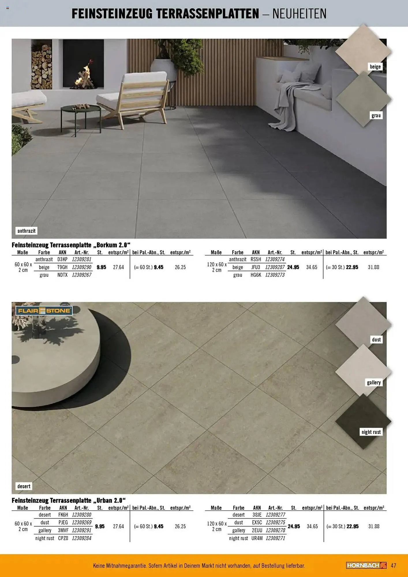 Hornbach Prospekt von 28. Februar bis 29. März 2025 - Prospekt seite 47