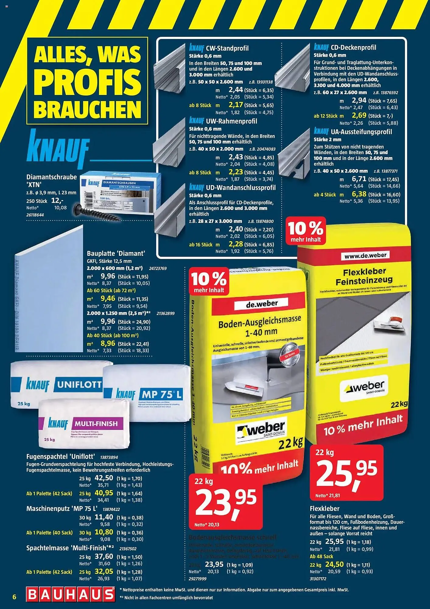 Bauhaus Prospekt von 11. April bis 25. April 2026 - Prospekt seite 6