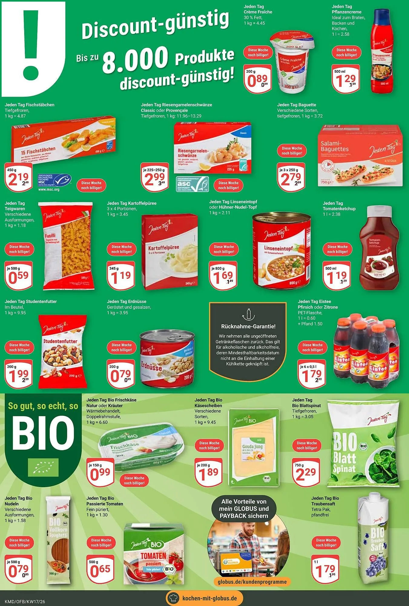 Globus Prospekt von 20. April bis 25. April 2026 - Prospekt seite 16