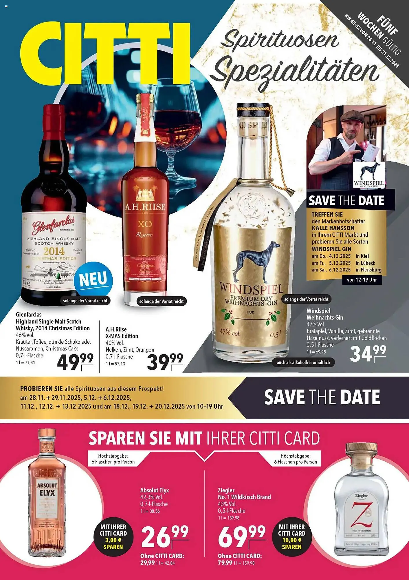 CITTI Markt Prospekt von 26. November bis 31. Dezember 2025 - Prospekt seite 1