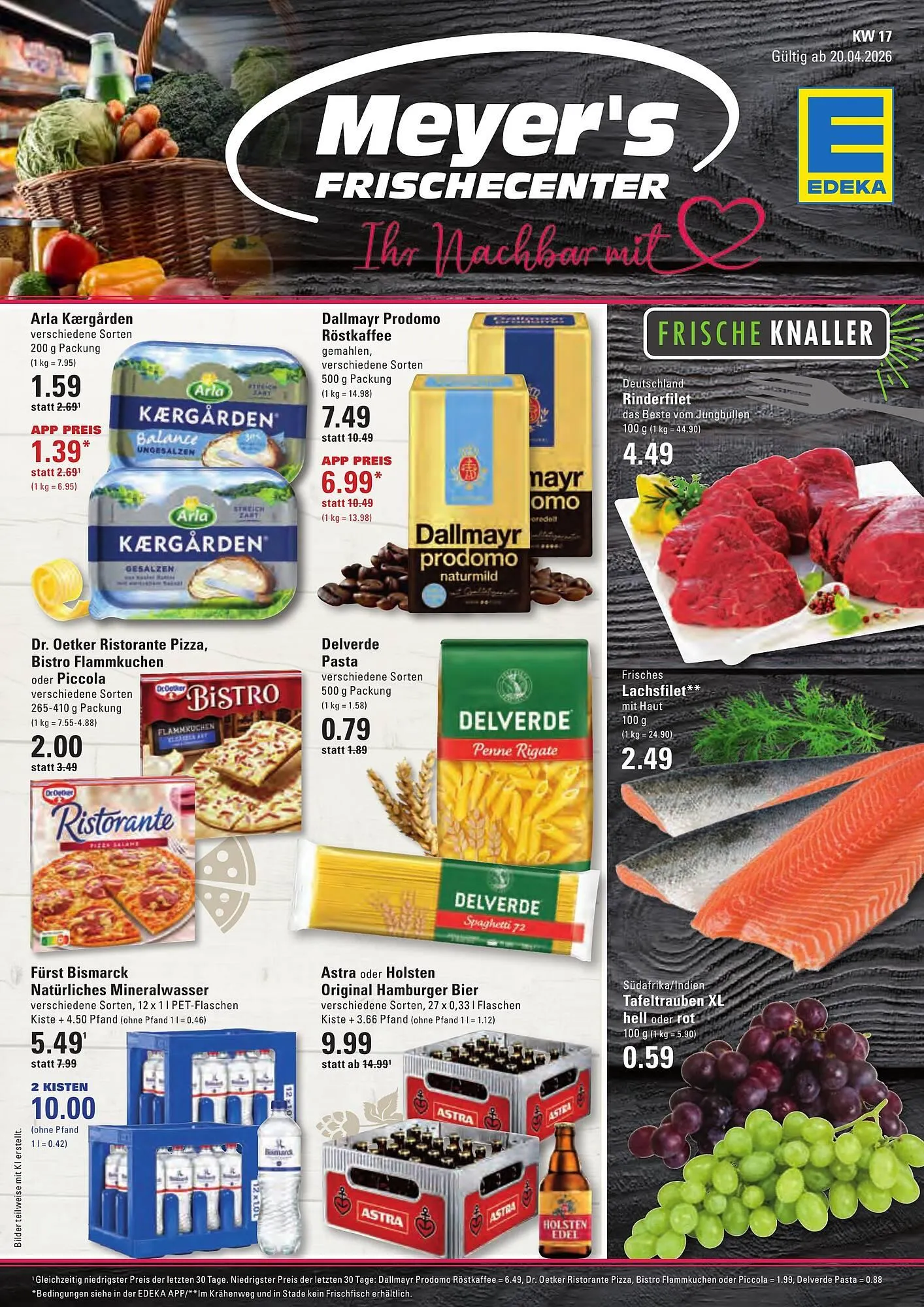 Meyer's Frischemarkt Prospekt von 20. April bis 25. April 2026 - Prospekt seite 1