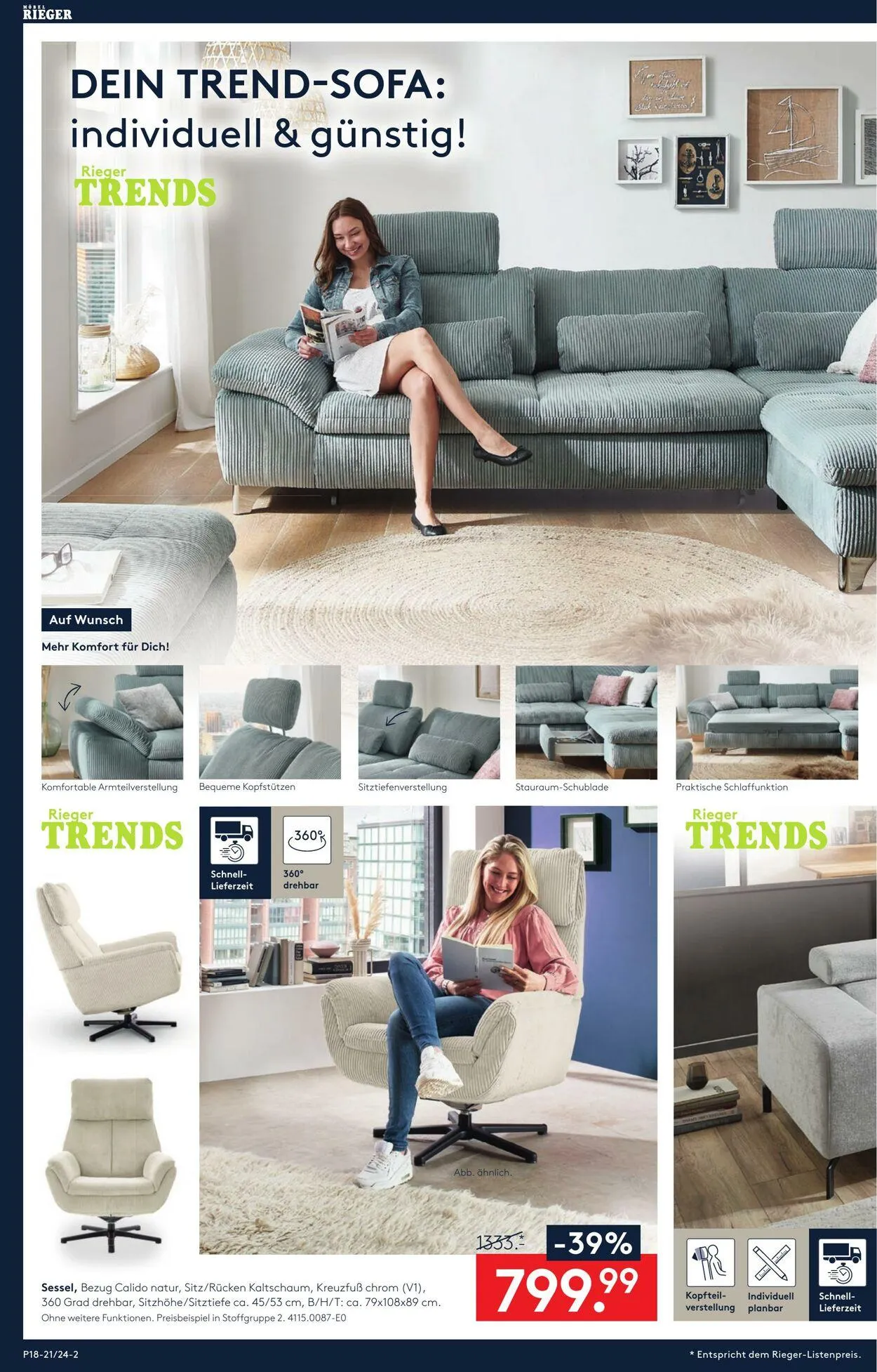 Möbel Rieger Aktueller Prospekt von 25. Februar bis 11. März 2026 - Prospekt seite 2