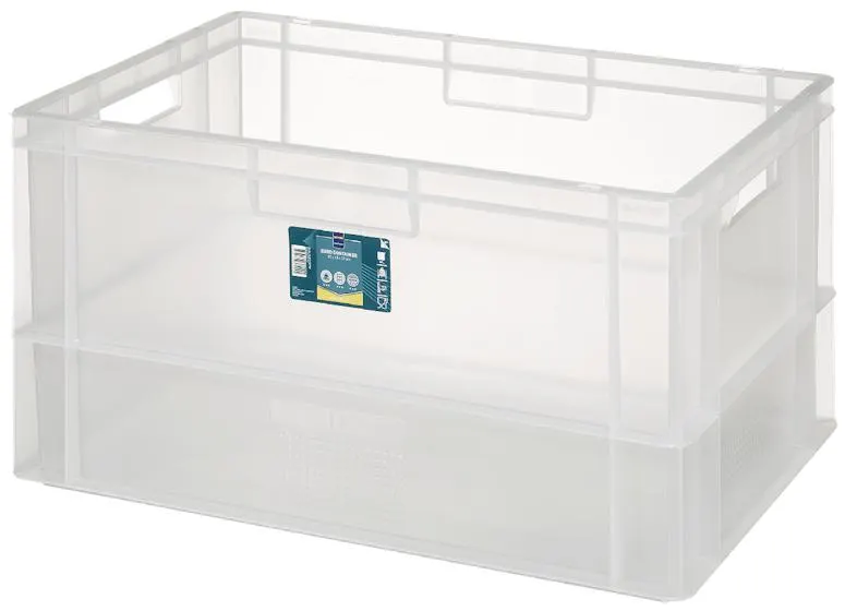 METRO PROFESSIONAL Eurobox, 32 cm, Polypropylen, 60 L, 25 kg, stapelbar, mit Handgriffe