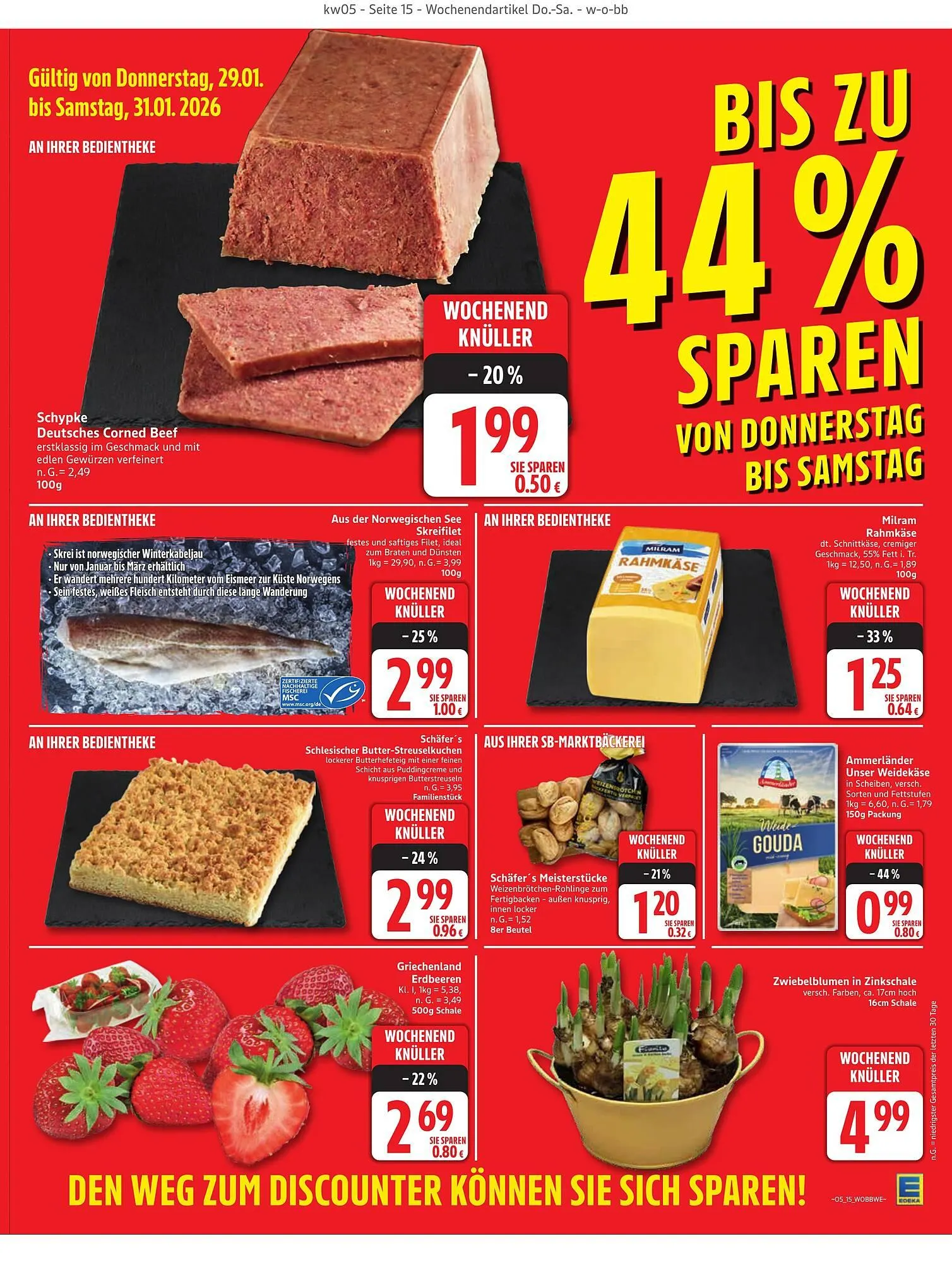Edeka Prospekt von 26. Januar bis 31. Januar 2026 - Prospekt seite 15