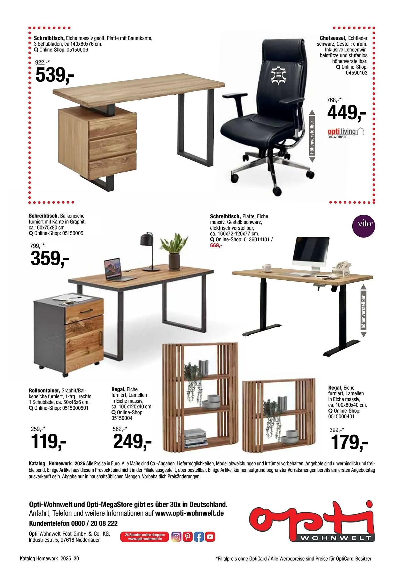 Opti Wohnwelt Prospekt von 26. Juni bis 1. August 2025 - Prospekt seite 30