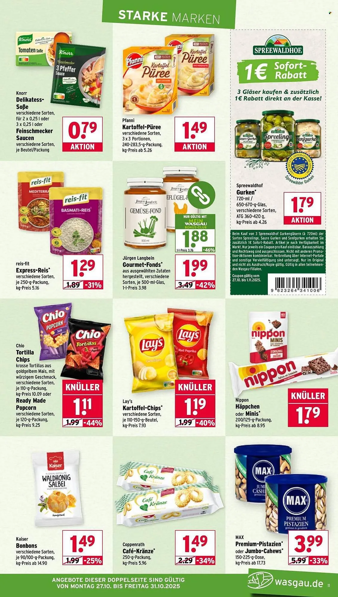 Wasgau Prospekt von 27. Oktober bis 3. November 2025 - Prospekt seite 11