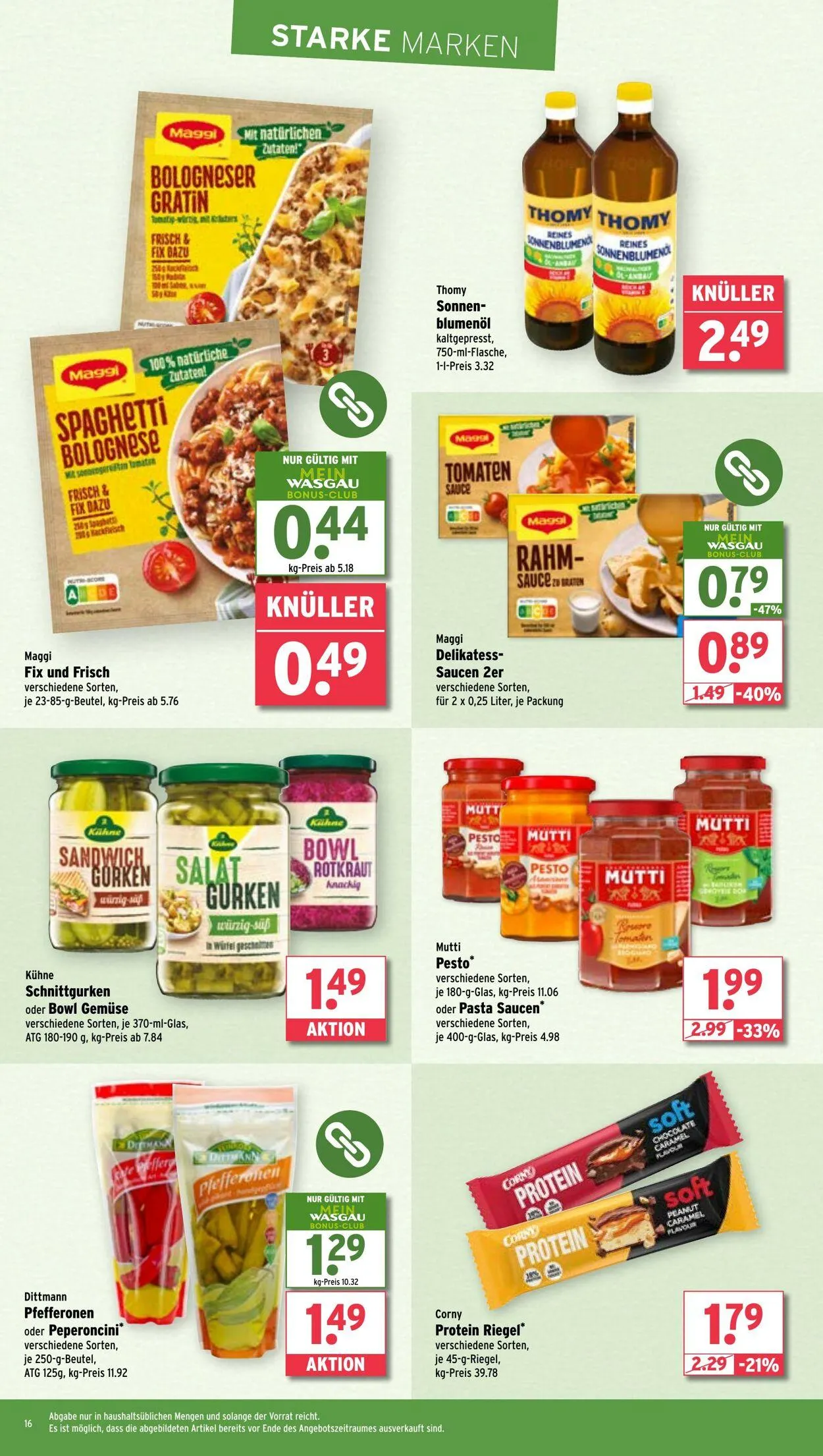 Wasgau von 5. Mai bis 10. Mai 2025 - Prospekt seite 16