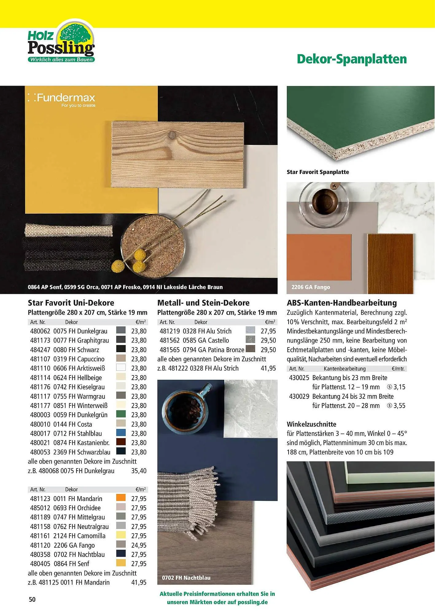 Holz Possling Prospekt von 31. März bis 30. Juni 2025 - Prospekt seite 50