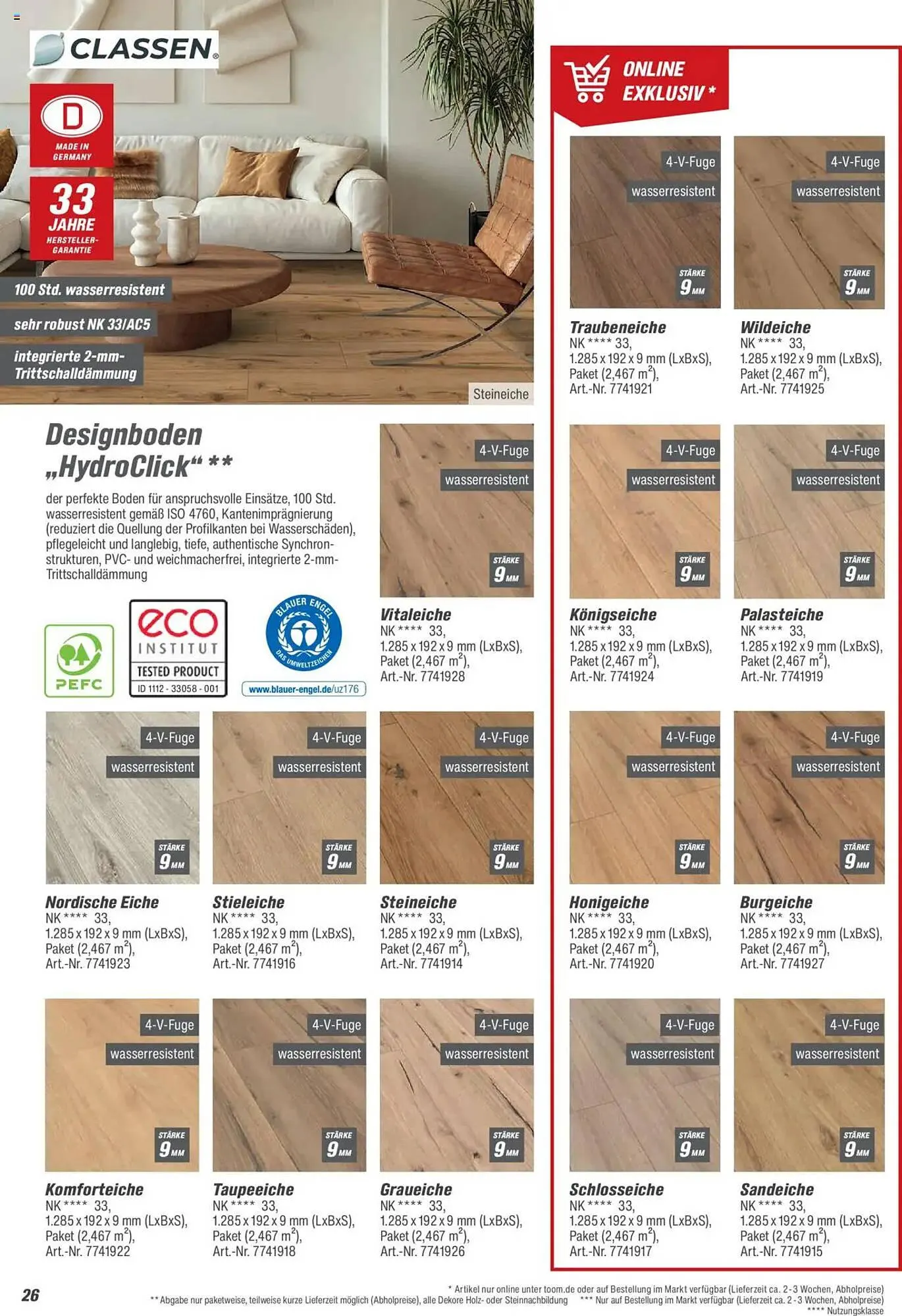 toom Baumarkt Prospekt von 21. August bis 31. Dezember 2025 - Prospekt seite 26