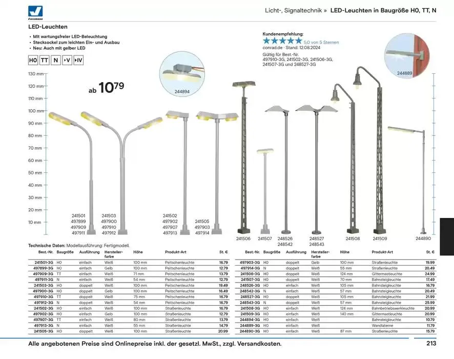 Modellbahn Katalog von 29. Oktober bis 31. Dezember 2025 - Prospekt seite 215