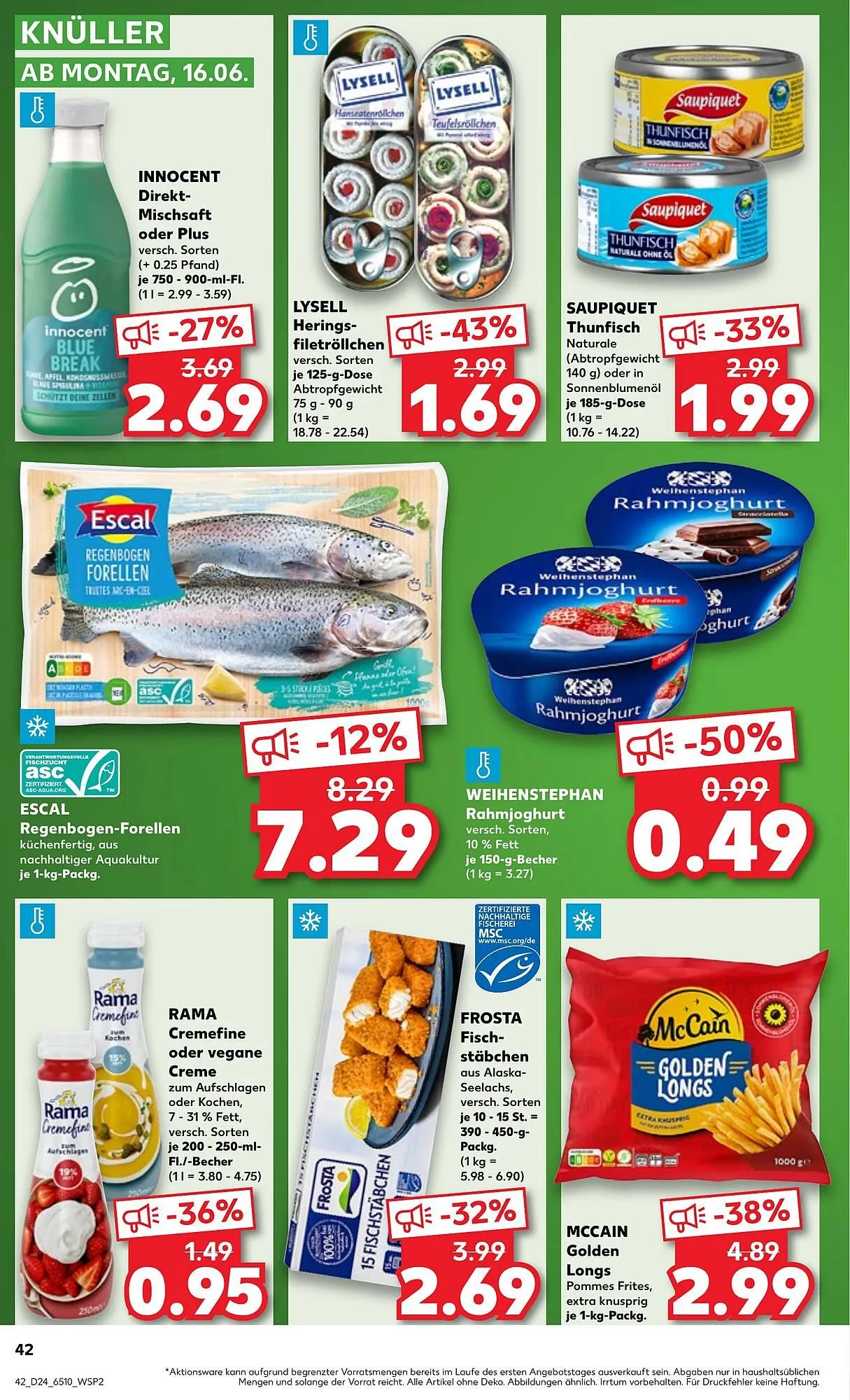 Kaufland Prospekt von 12. Juni bis 18. Juni 2025 - Prospekt seite 42
