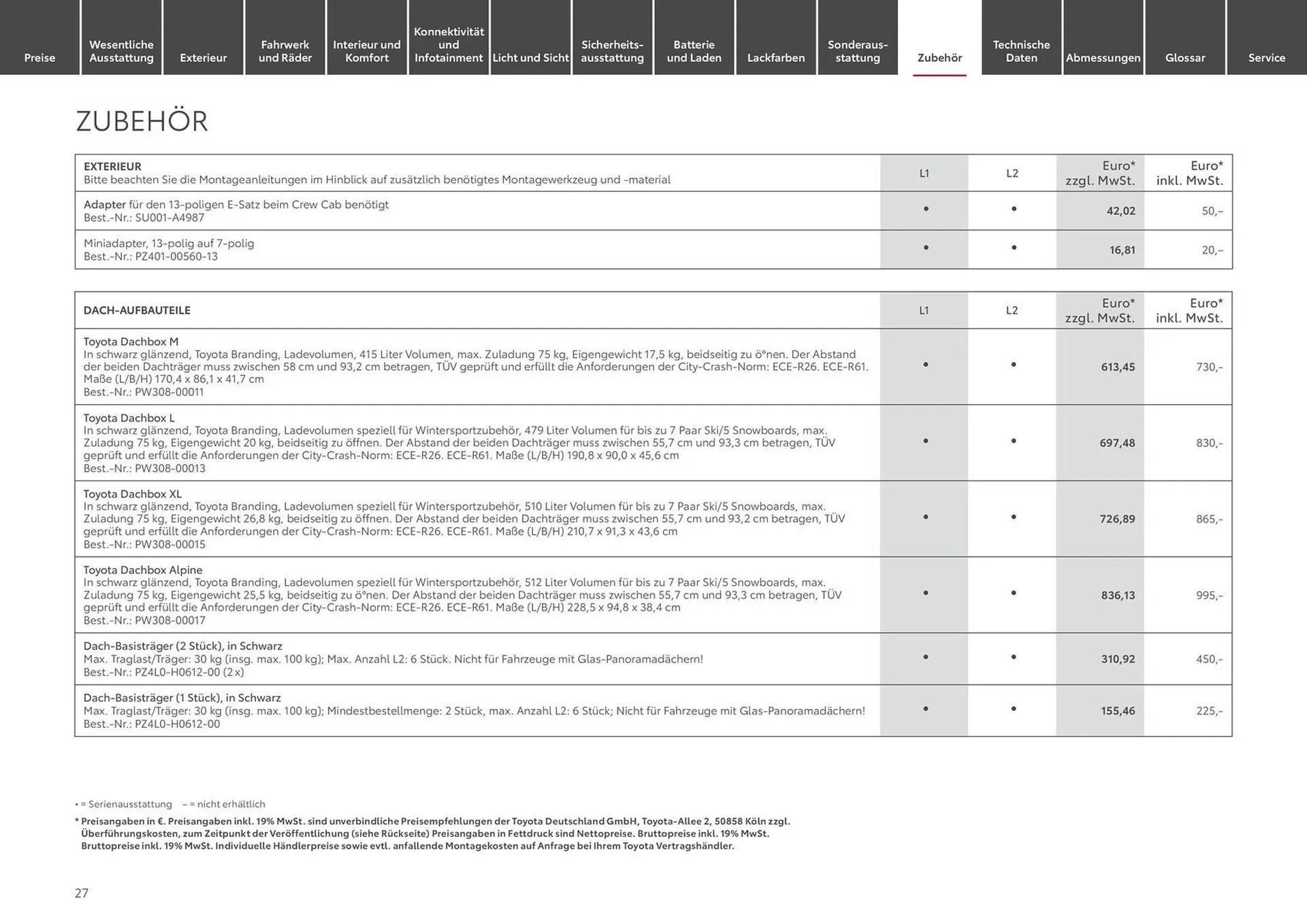 Toyota Prospekt von 15. Juni bis 15. Juni 2025 - Prospekt seite 27