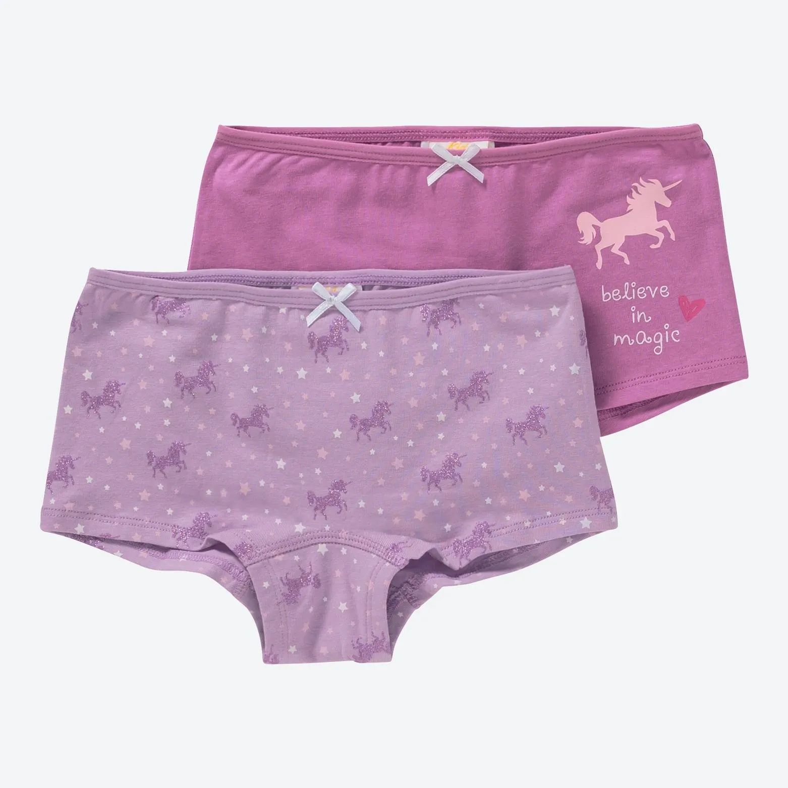 Kinder-Mädchen-Panty mit Pferdemuster, 2er-Pack