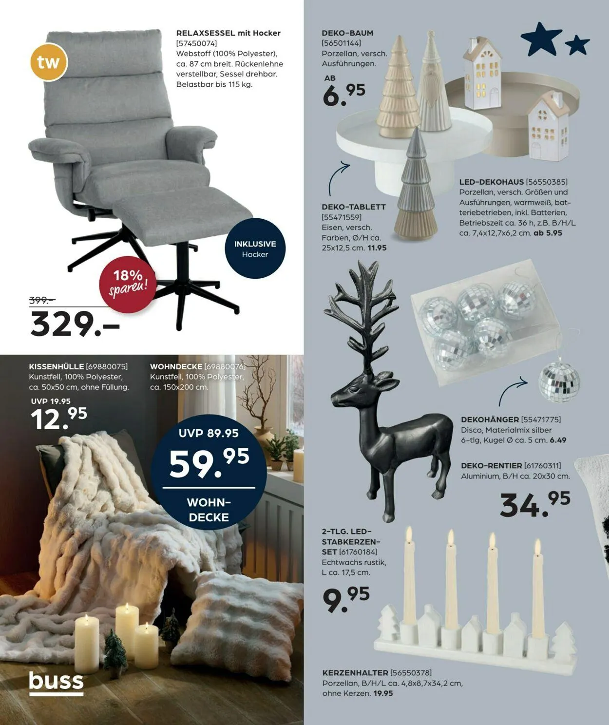 Möbel Buss Aktueller Prospekt von 17. Dezember bis 31. Dezember 2025 - Prospekt seite 18