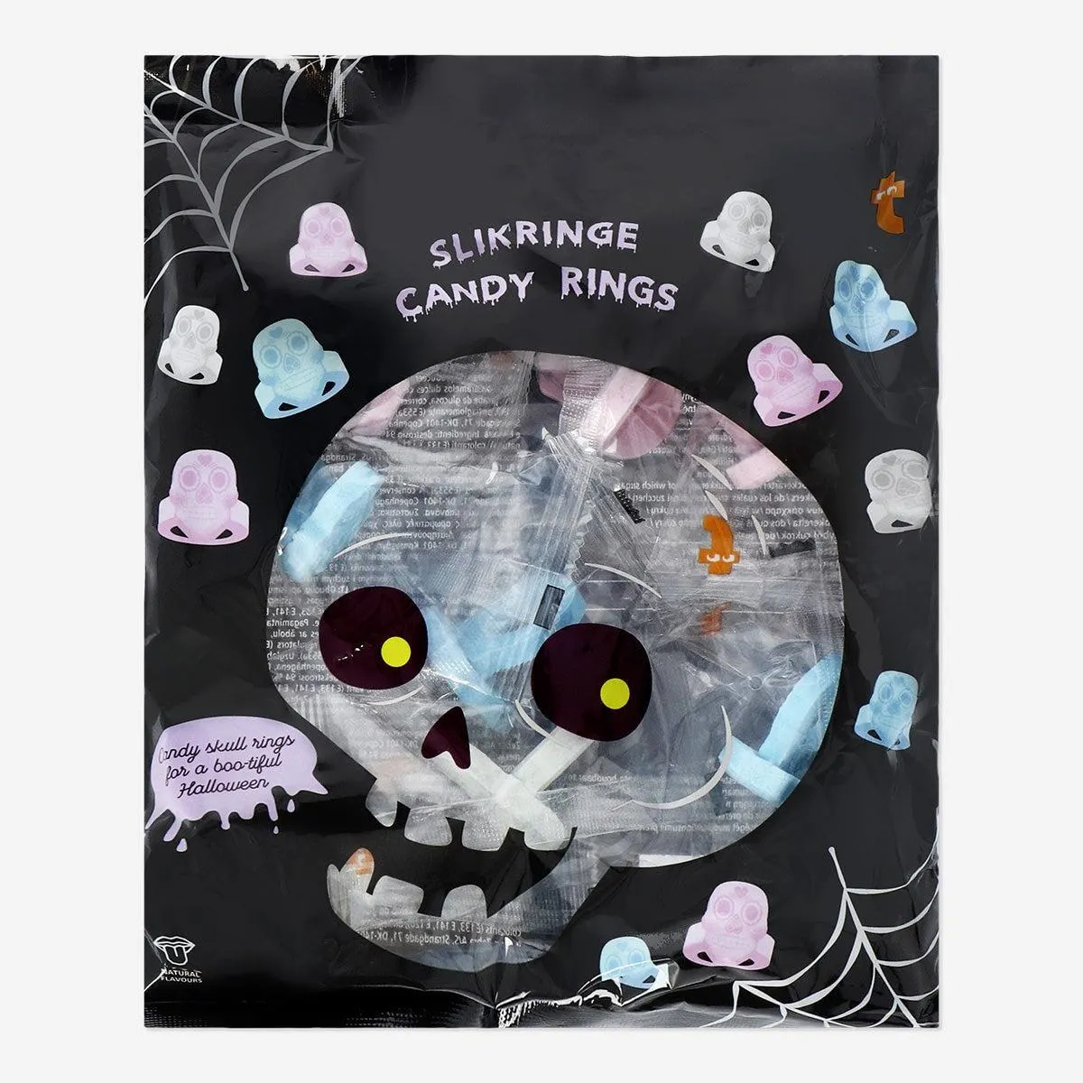 Candy skull rings - Apple orange and banana flavour