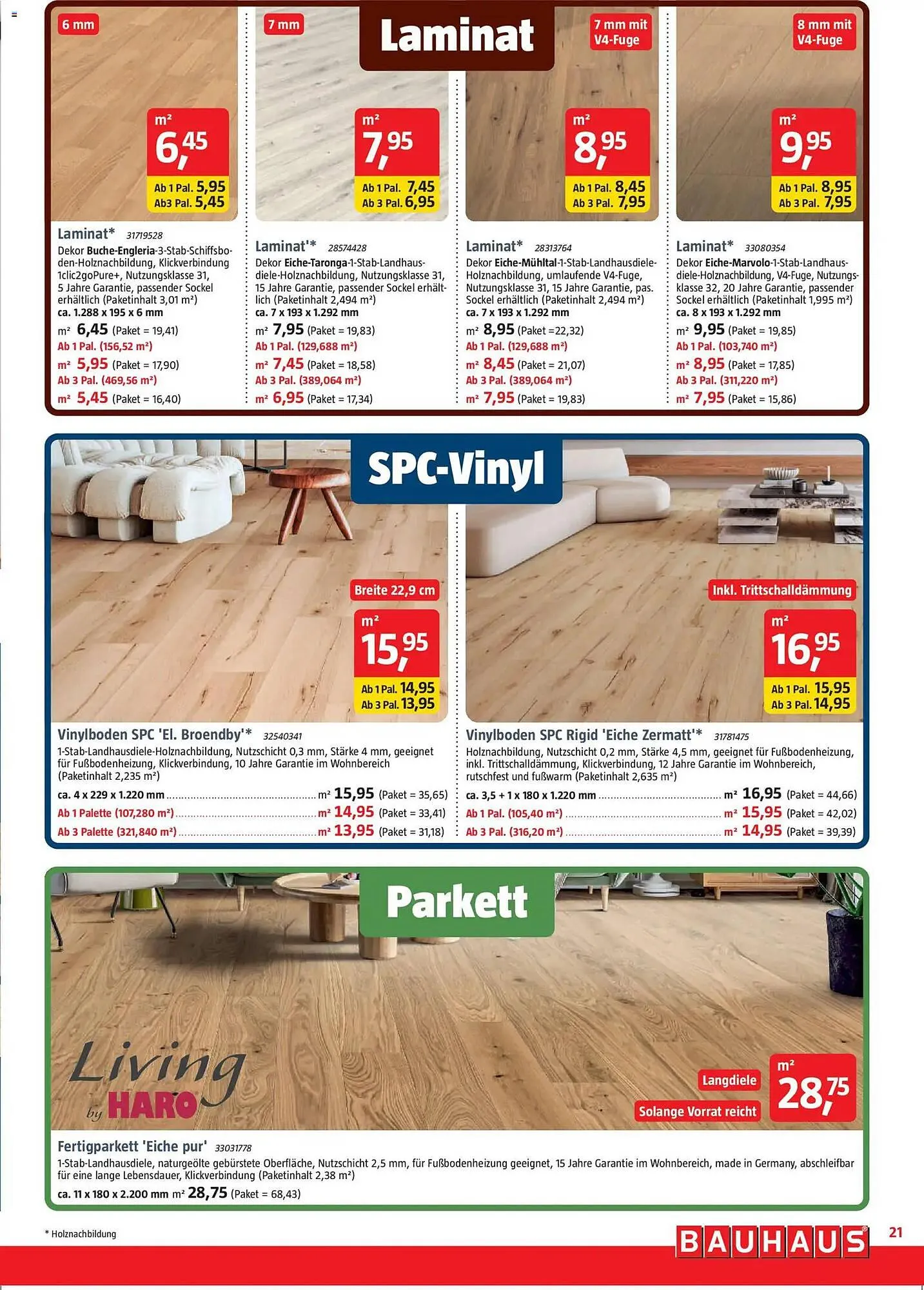 Bauhaus Prospekt von 29. November bis 3. Januar 2026 - Prospekt seite 21