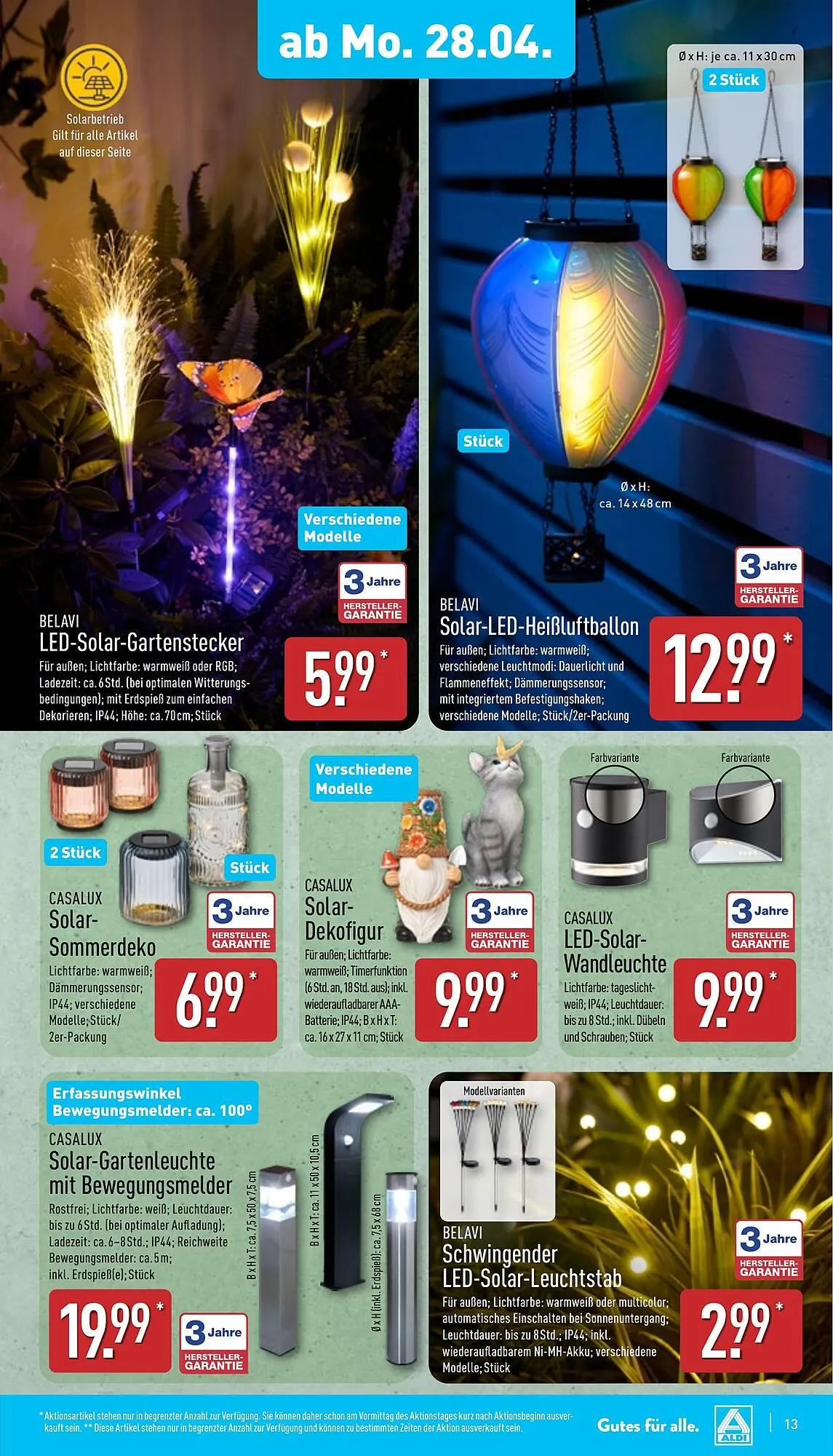 Aldi Nord Prospekt von 28. April bis 3. Mai 2025 - Prospekt seite 13