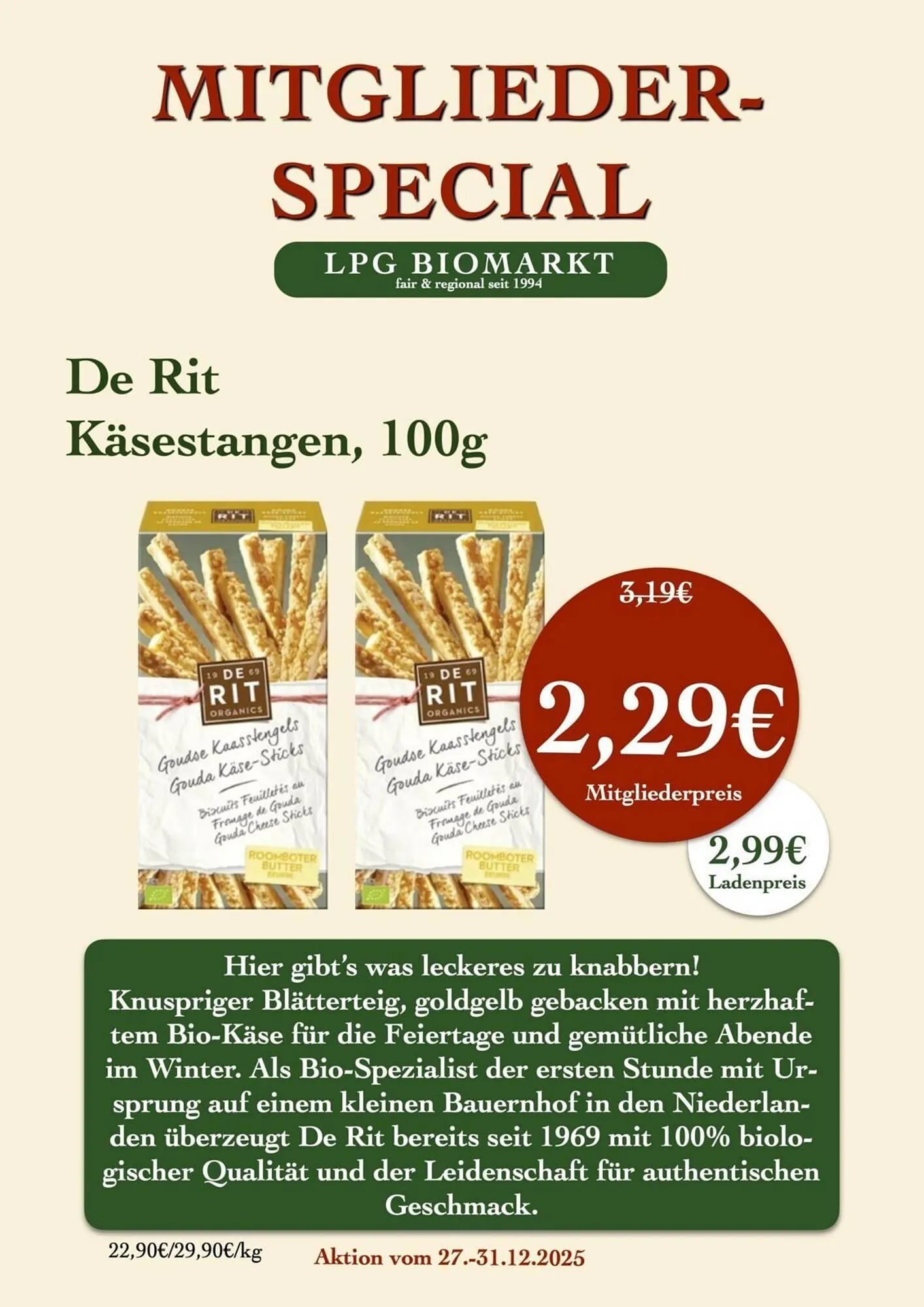 LPG Biomarkt Prospekt von 27. Dezember bis 31. Dezember 2025 - Prospekt seite 9