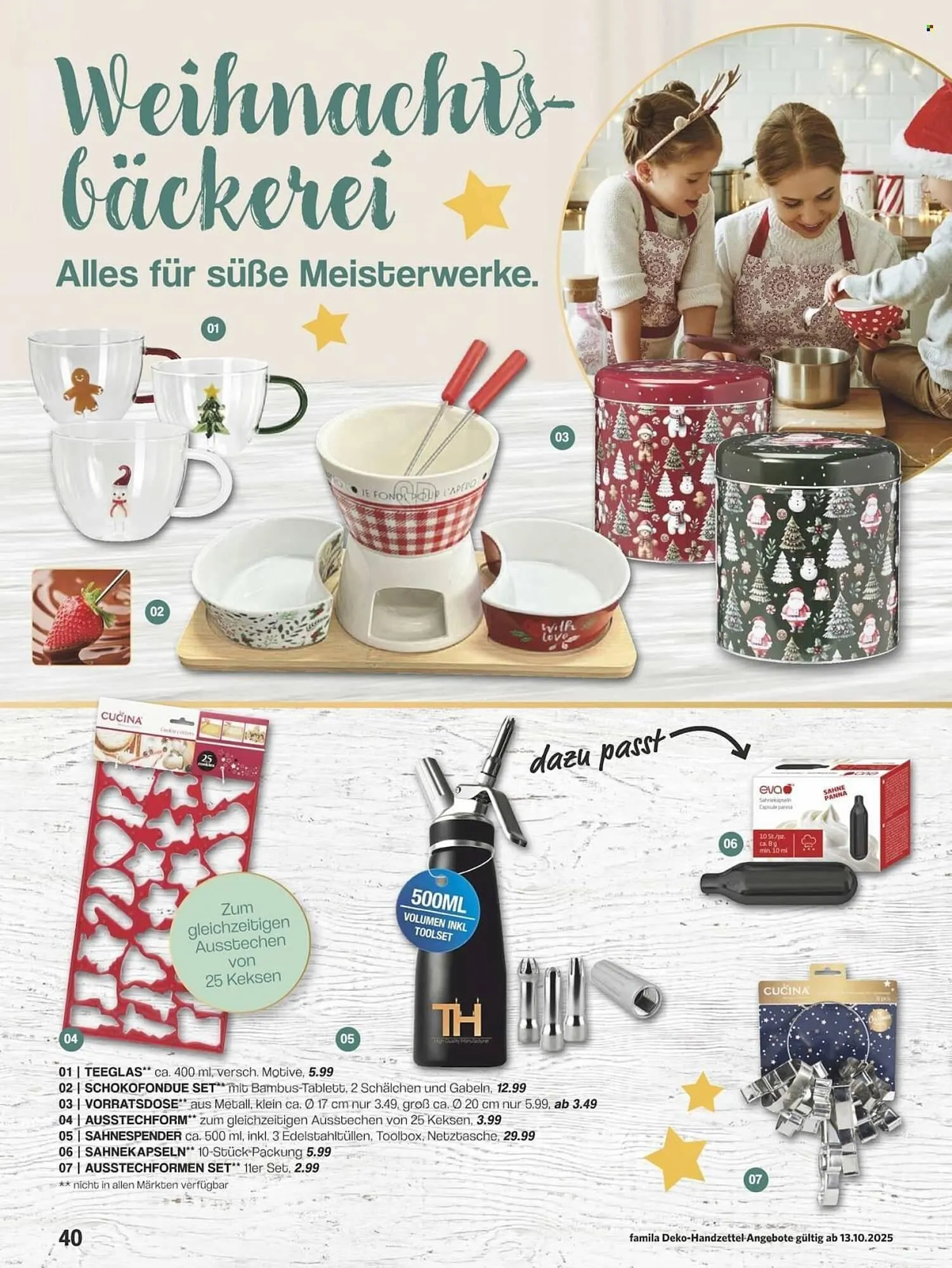 Famila Nord Ost Prospekt von 13. Oktober bis 31. Dezember 2025 - Prospekt seite 40