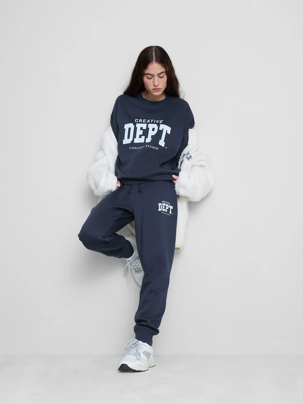 Lässiges Sweatshirt aus Baumwollmischung mit Print