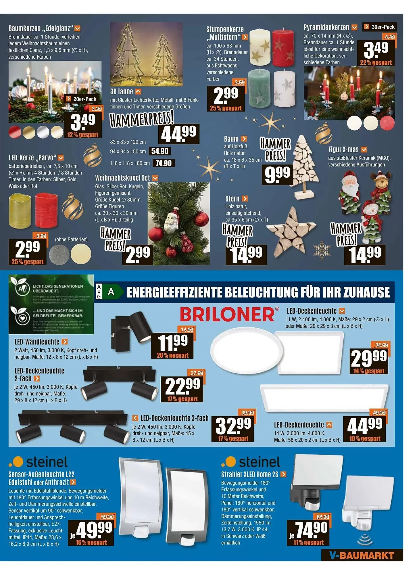 V Baumarkt Prospekt von 11. Dezember bis 18. Dezember 2025 - Prospekt seite 3