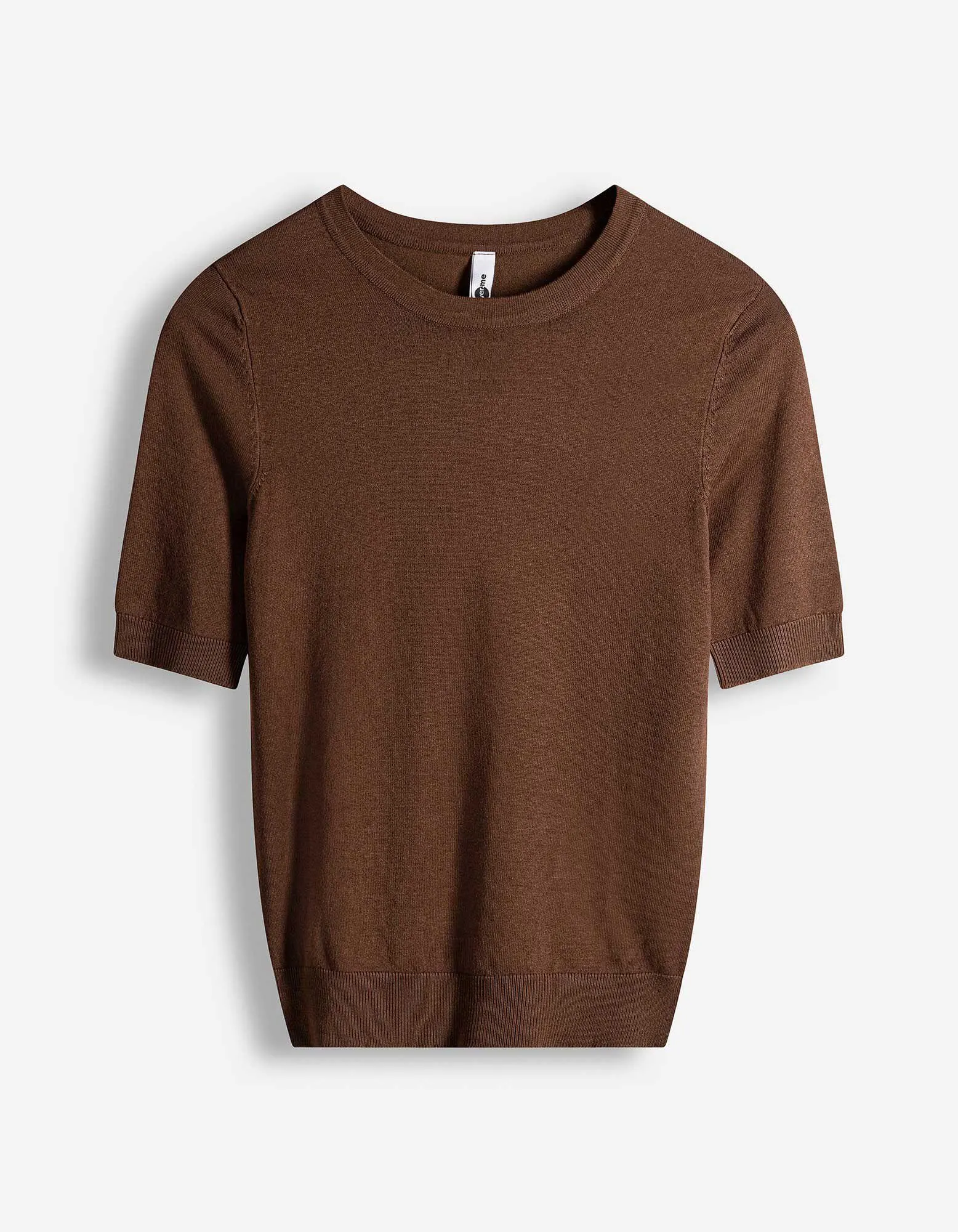 Pullover - Kurze Ärmel - braun