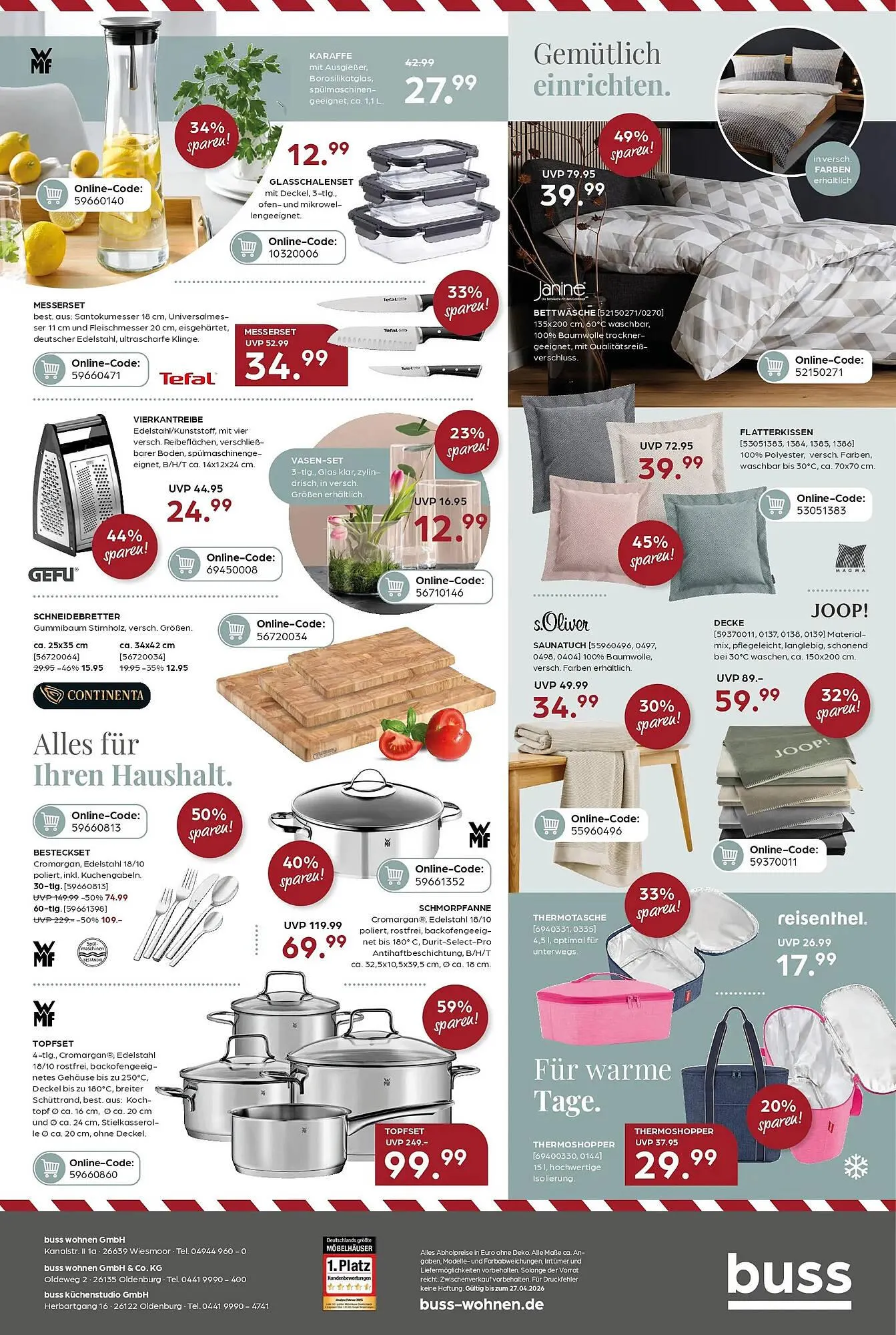 Möbel Buss Prospekt von 17. April bis 27. April 2026 - Prospekt seite 4