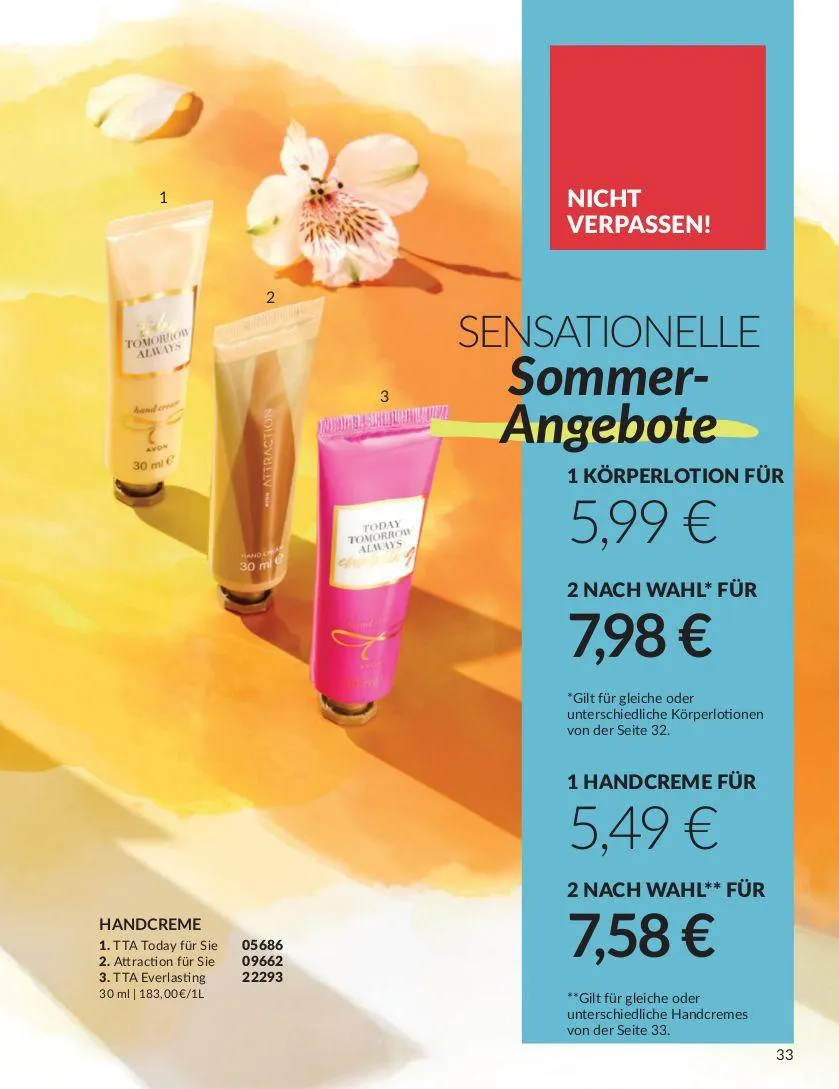 Avon Aktueller Prospekt von 4. Juni bis 18. Juni 2025 - Prospekt seite 33