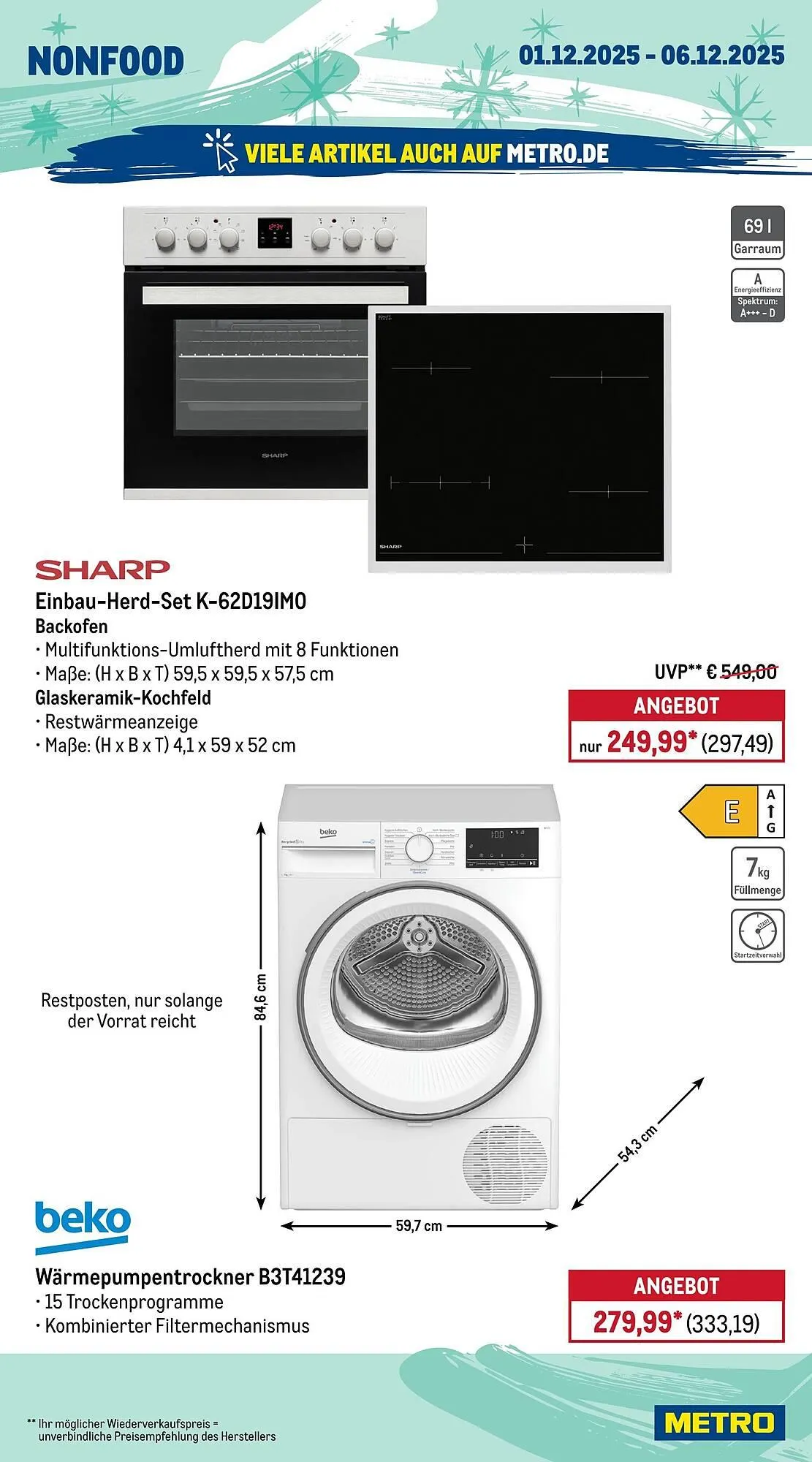 METRO Prospekt von 1. Dezember bis 6. Dezember 2025 - Prospekt seite 19