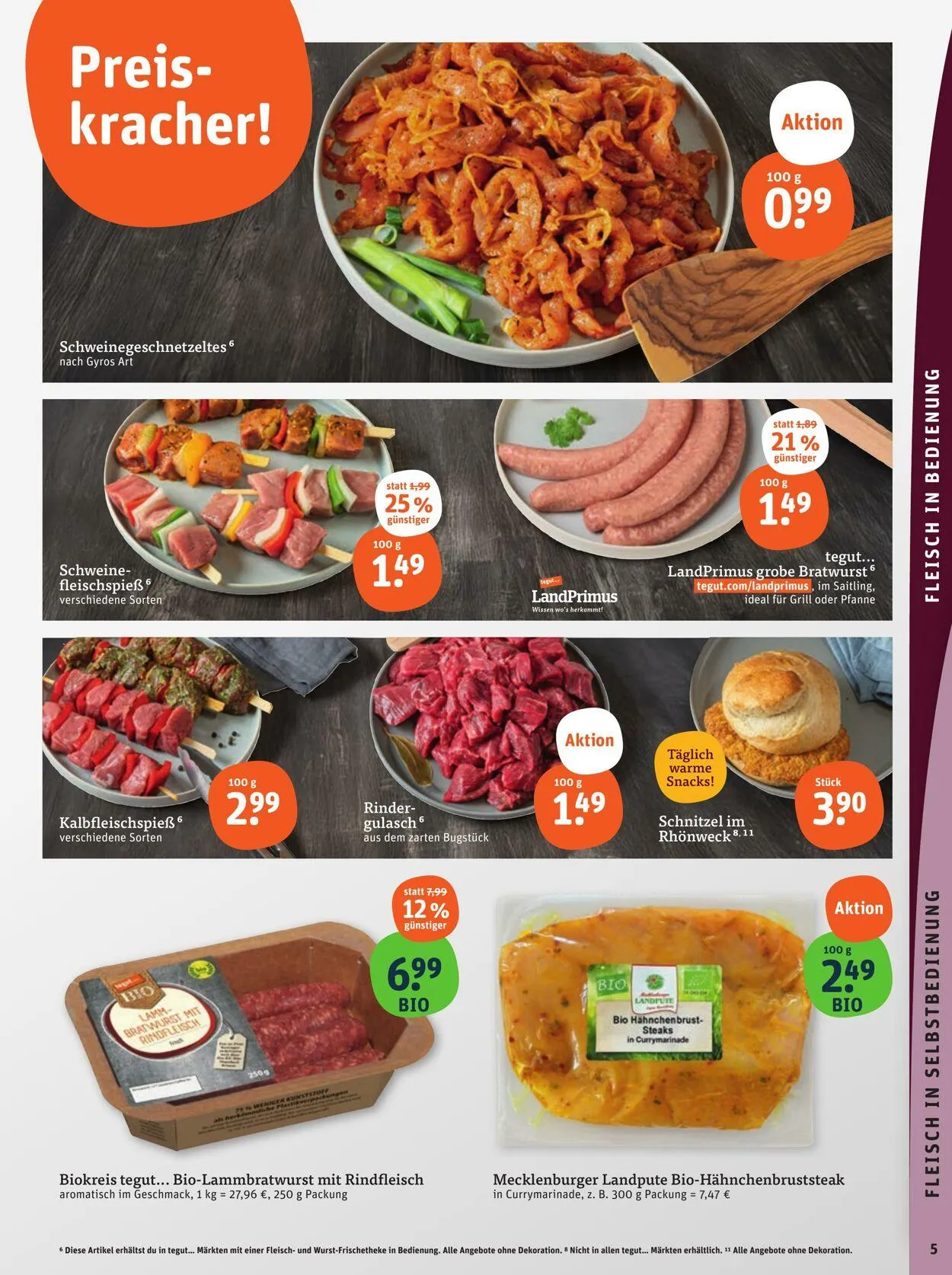 Tegut Aktueller Prospekt von 1. September bis 7. September 2025 - Prospekt seite 7