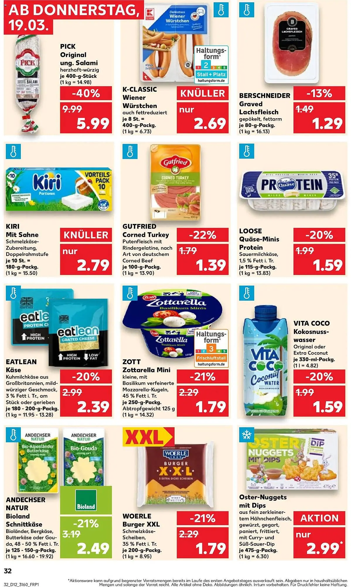 Kaufland Prospekt von 19. März bis 25. März 2026 - Prospekt seite 32